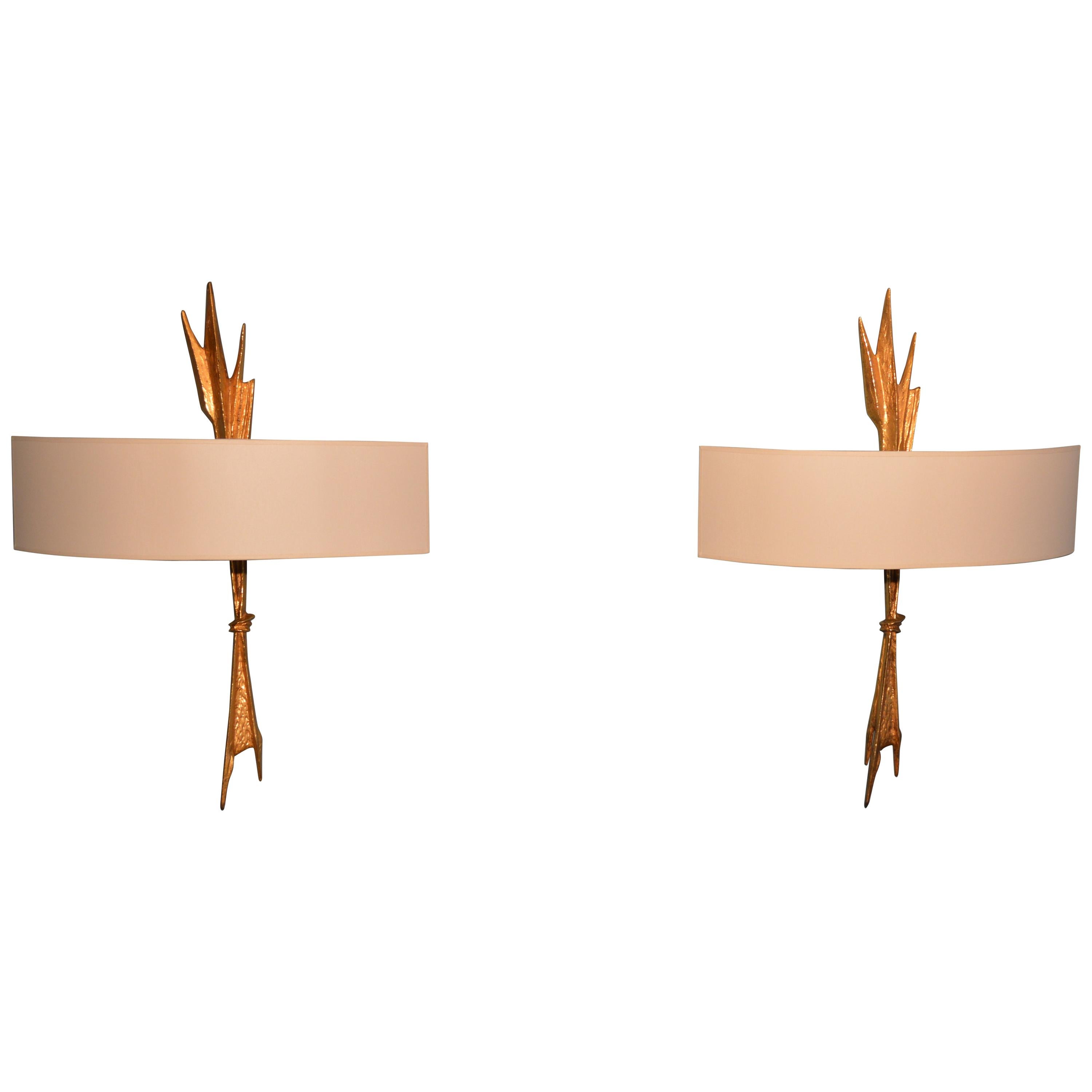 Pair of sconces by Félix Agostini