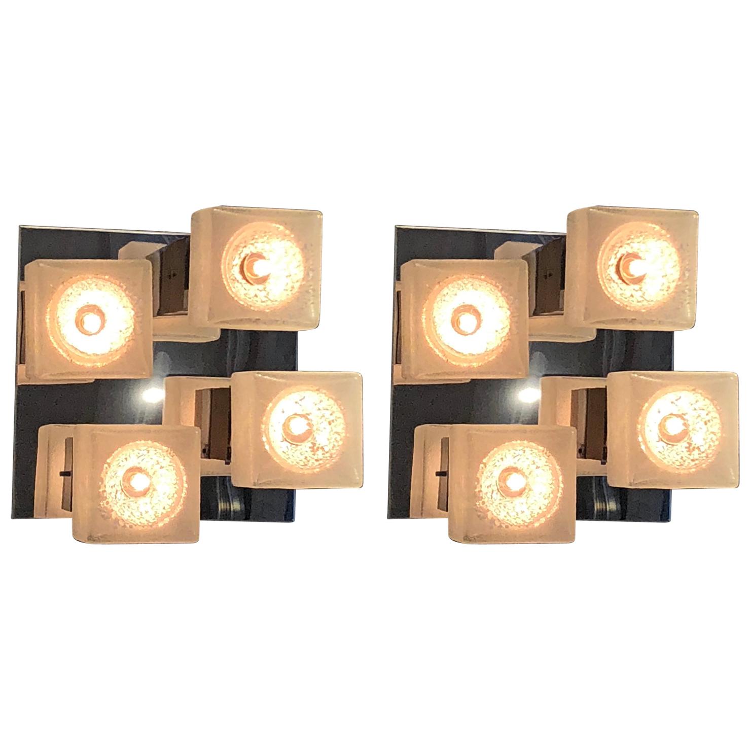 Pair of Sconces by Gaetano Pesce, Italy, 1970s For Sale