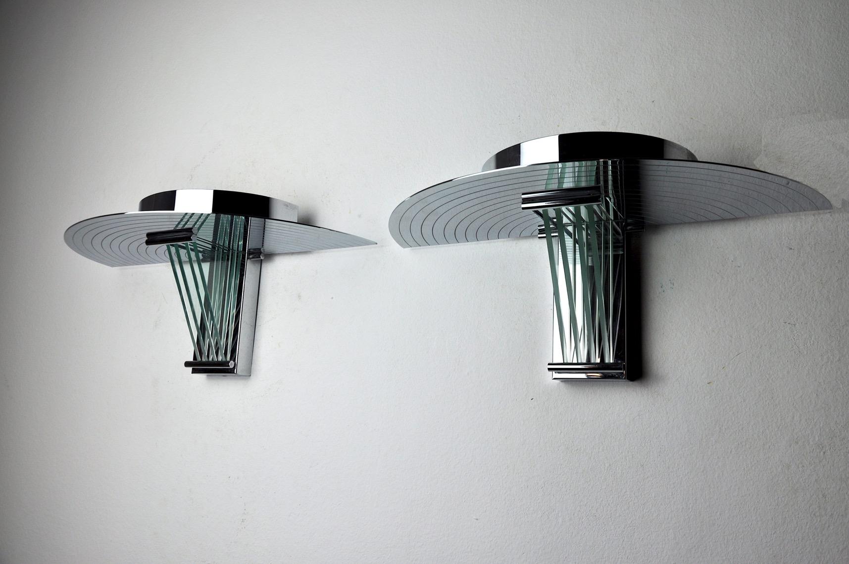 Pair of sconces by Garcia Garay, Spain, 1970 In Good Condition For Sale In BARCELONA, ES