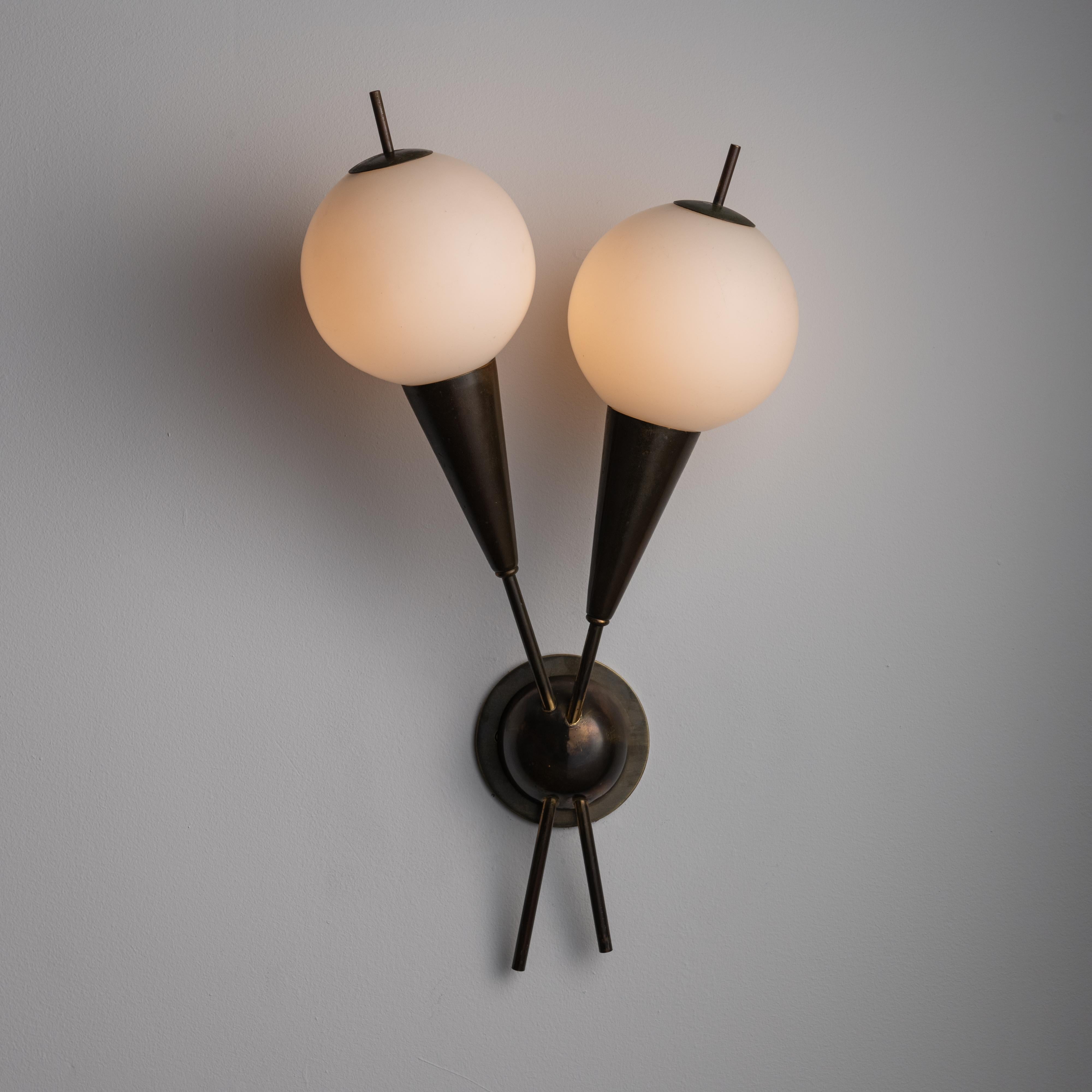 Italian Pair of Sconces by G.C.M.E For Sale
