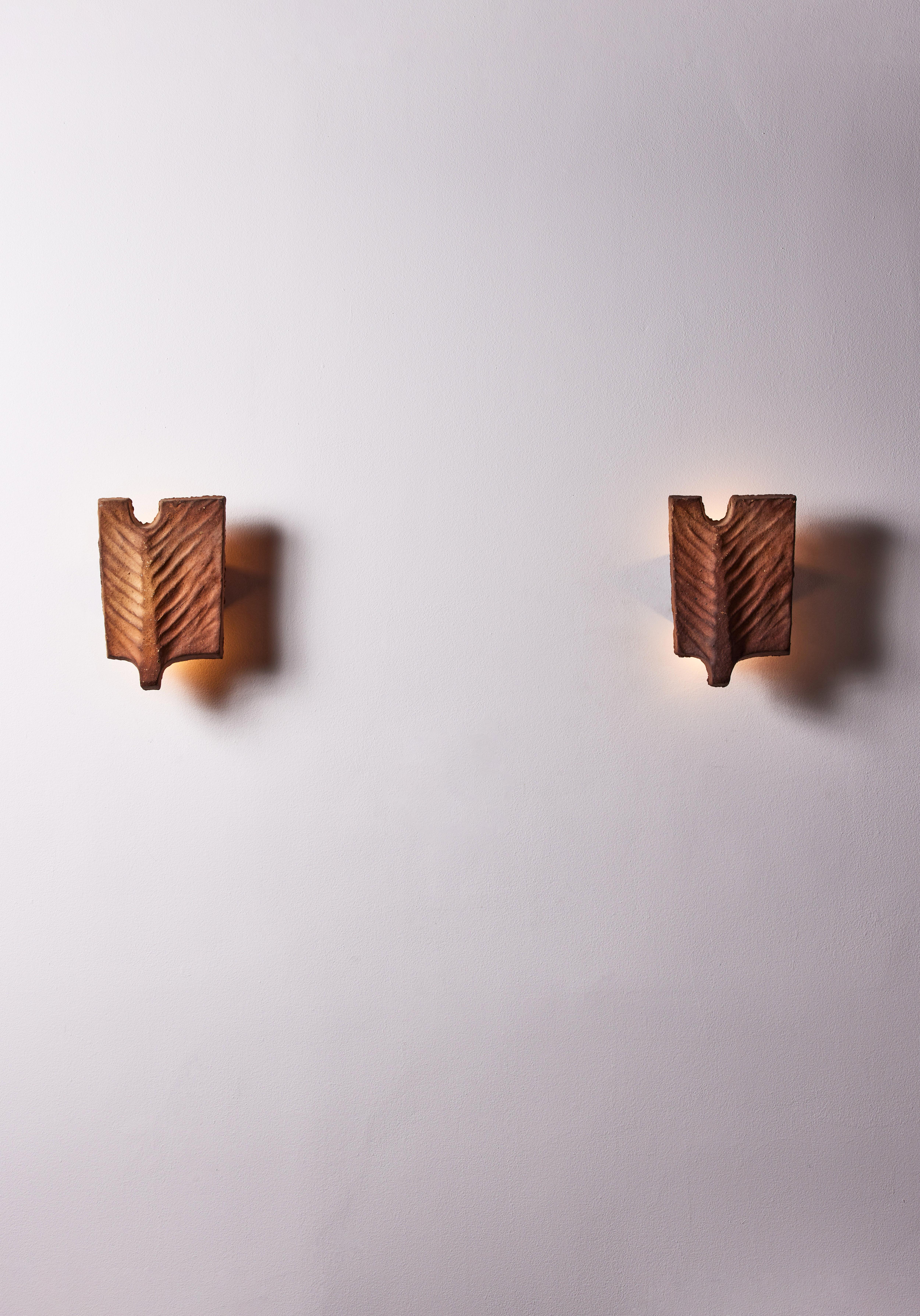 Mid-Century Modern Pair of Sconces by Georges Jouve