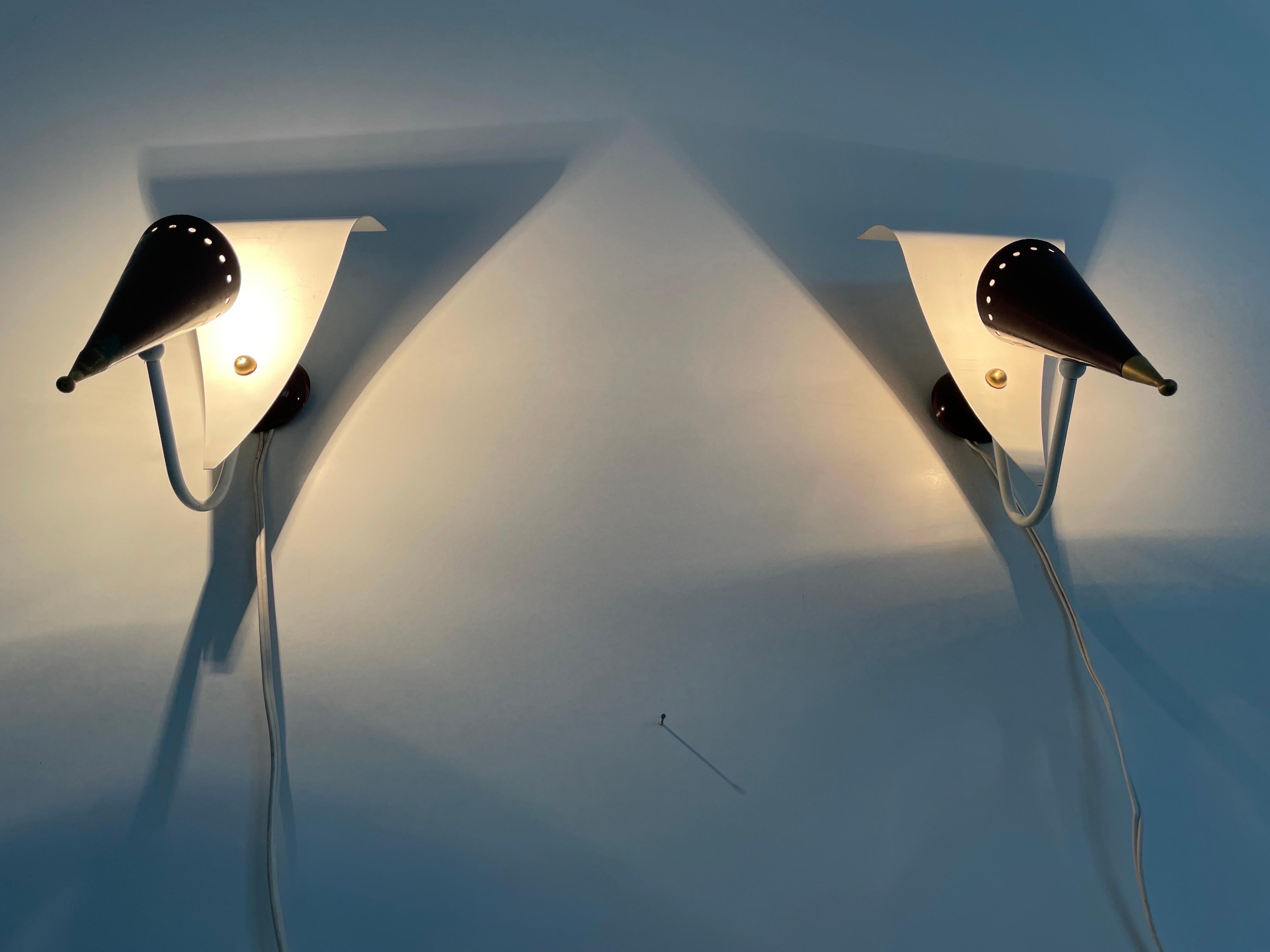 Paire d'appliques par Gilardi & Barzaghi, années 1950, Italie en vente 3