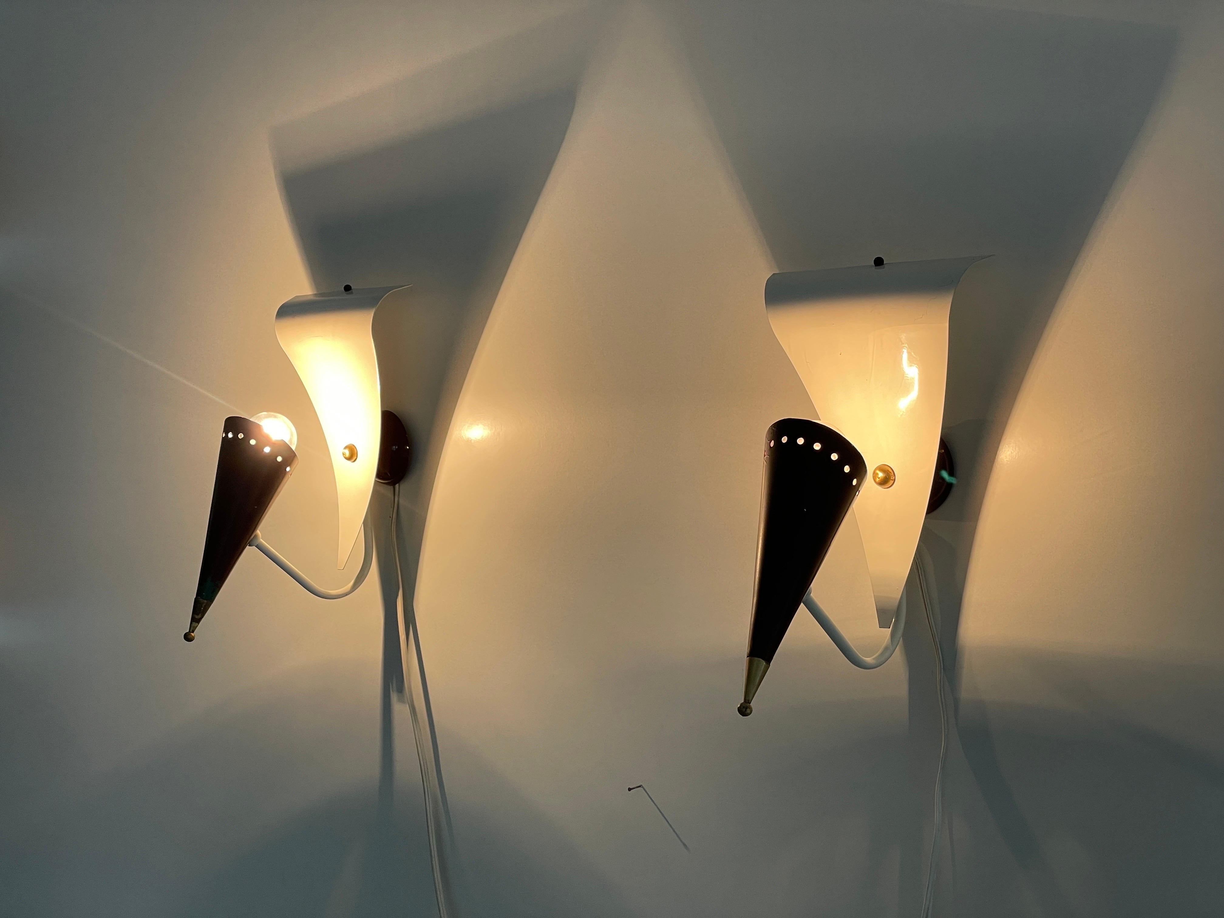 Paire d'appliques par Gilardi & Barzaghi, années 1950, Italie en vente 5