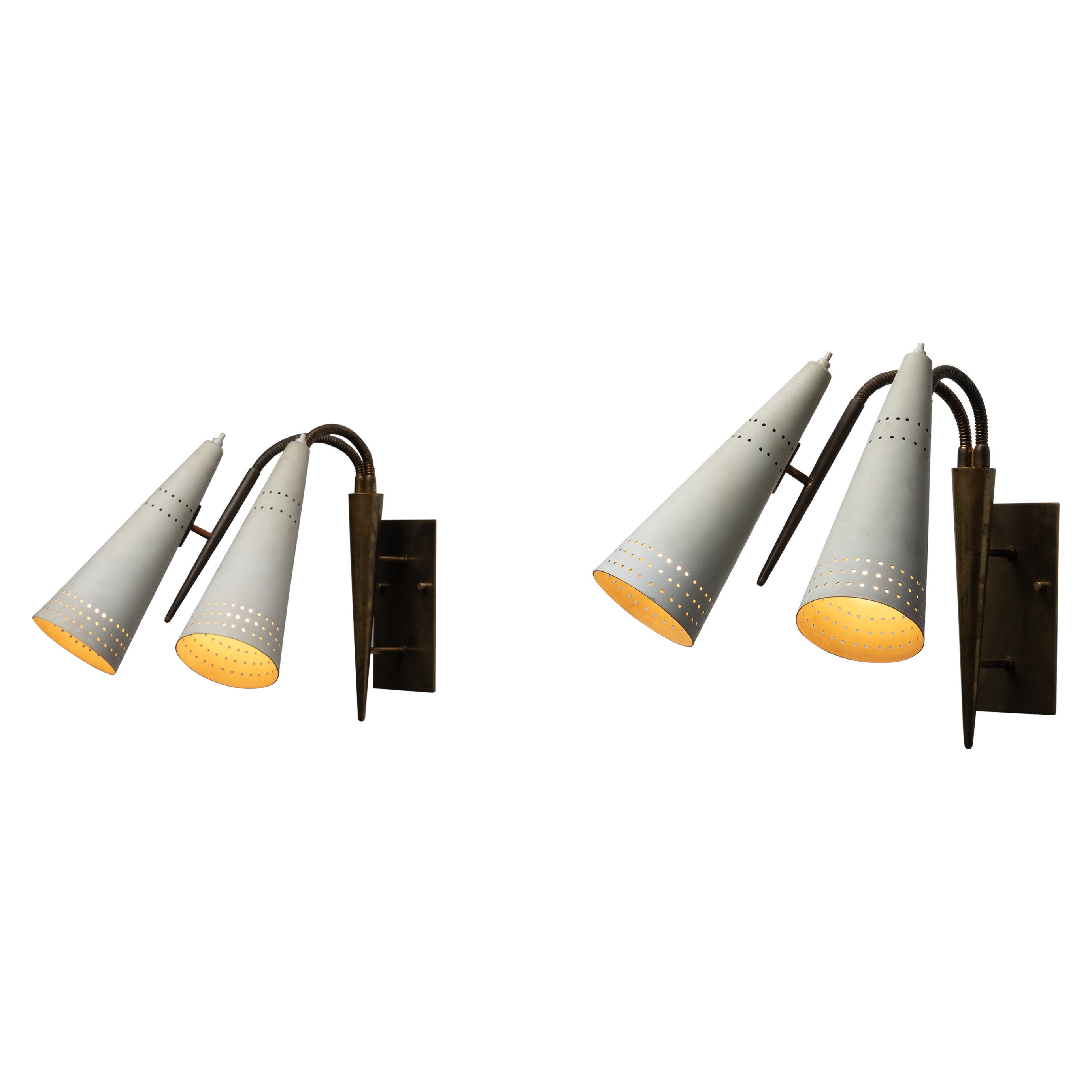 Pair of Sconces by Gilardi and Barzaghi