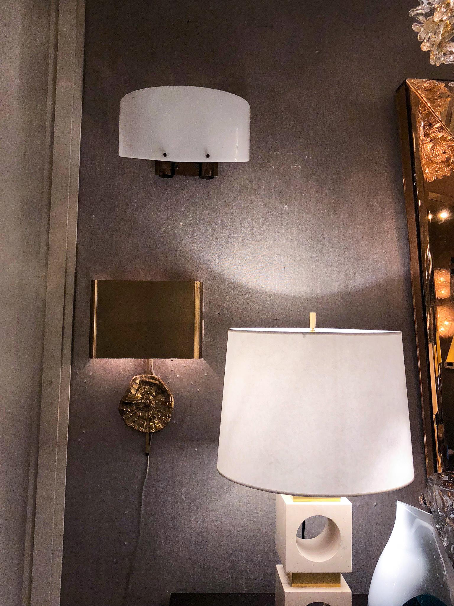 Pair of Sconces by Gino Sarfatti, Arteluce, Italy, circa 1956 In Good Condition For Sale In New York, NY