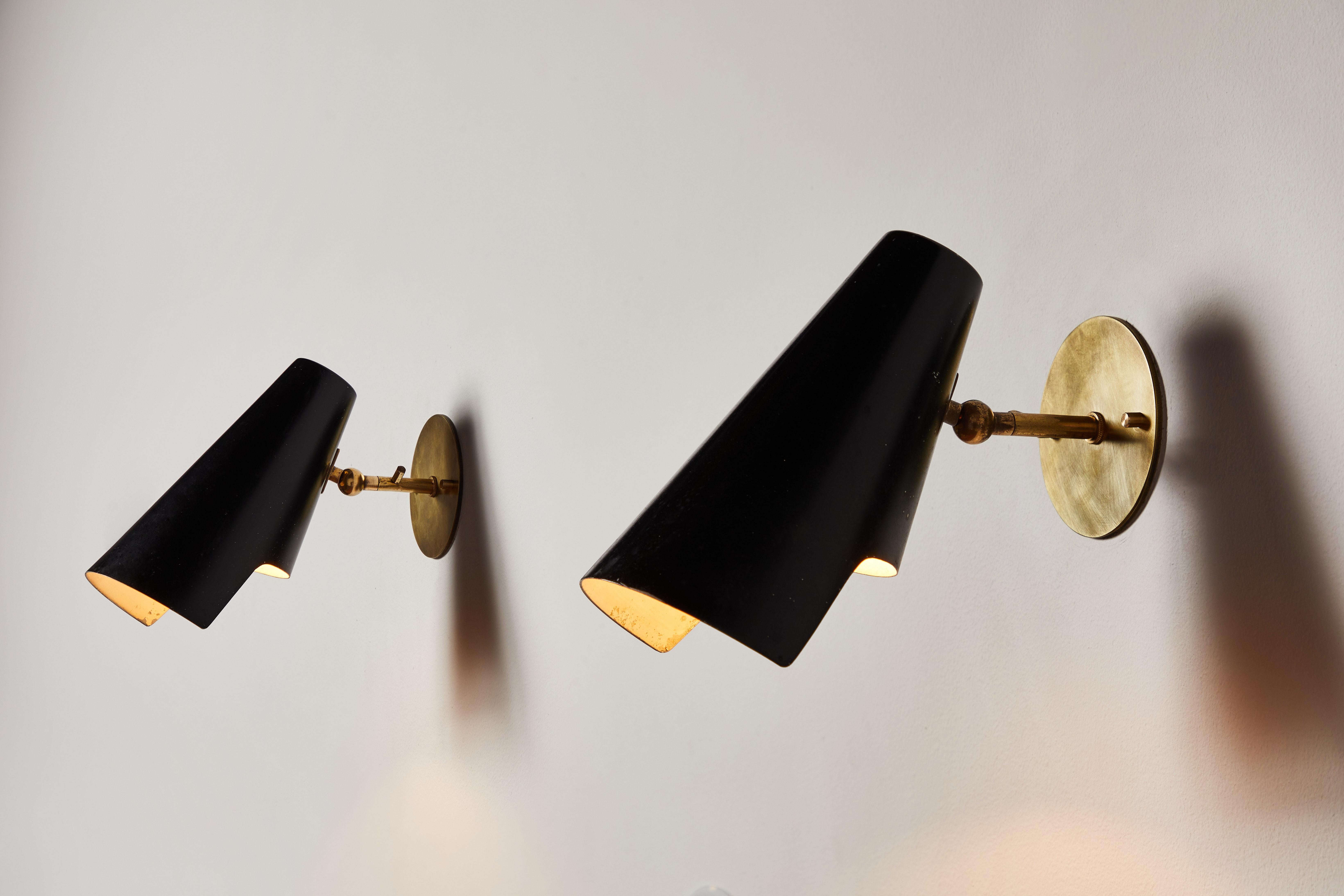 Pair of Sconces by Gino Sarfatti for Arteluce In Good Condition In Los Angeles, CA