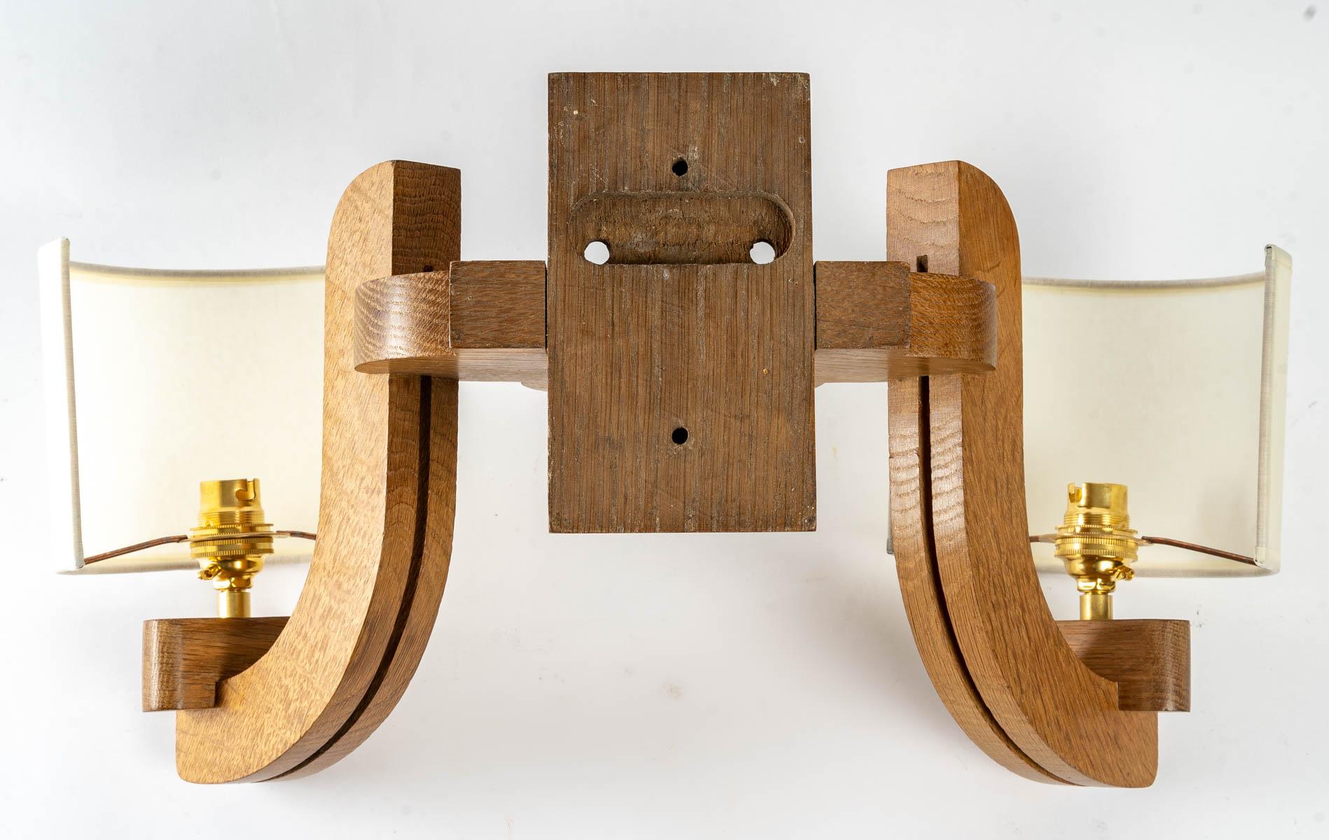 Pair of Sconces by Guillerme et Chambron In Good Condition In Saint-Ouen, FR
