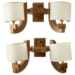 Pair of Sconces by Guillerme et Chambron