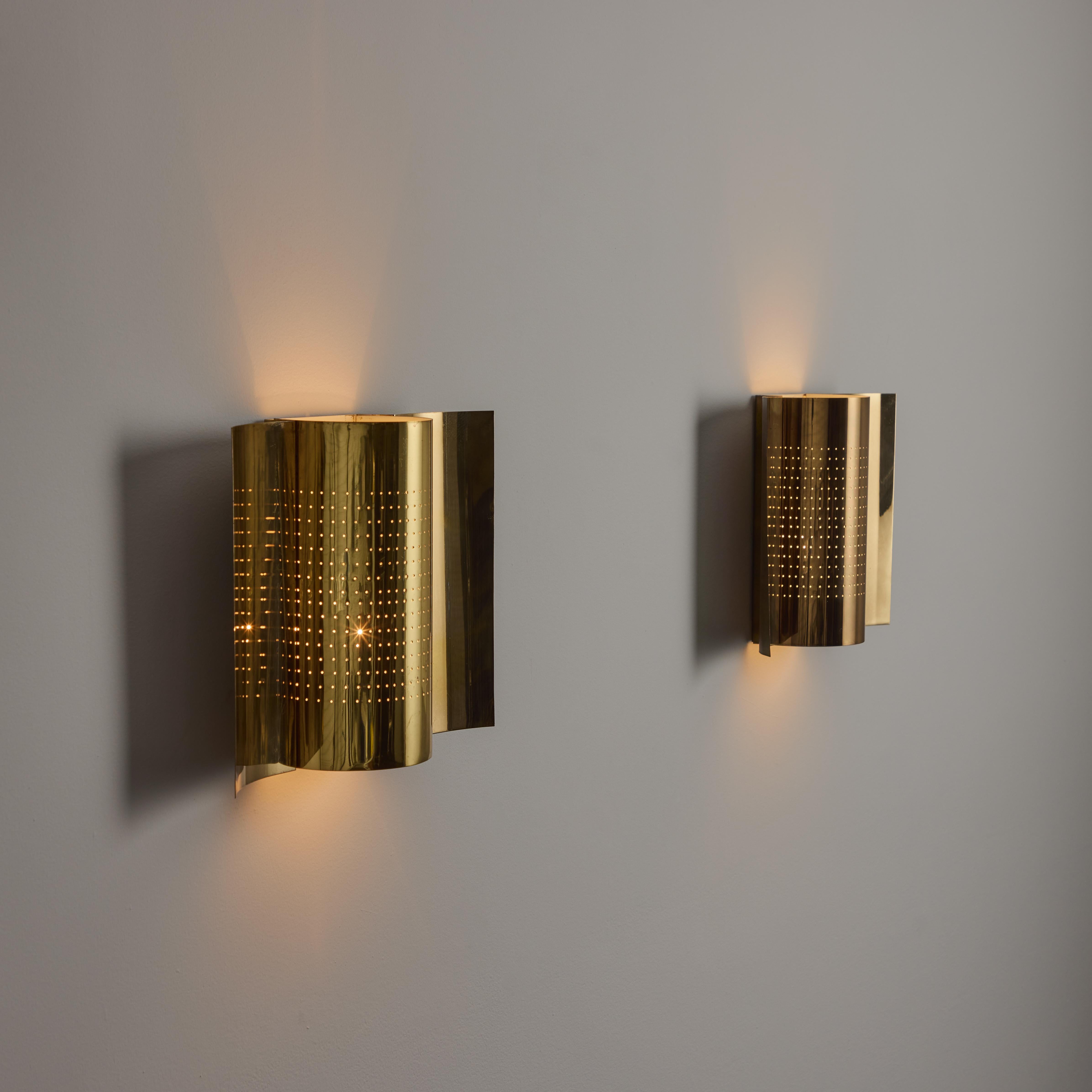 Swedish Pair of Sconces by Haga Belysning For Sale