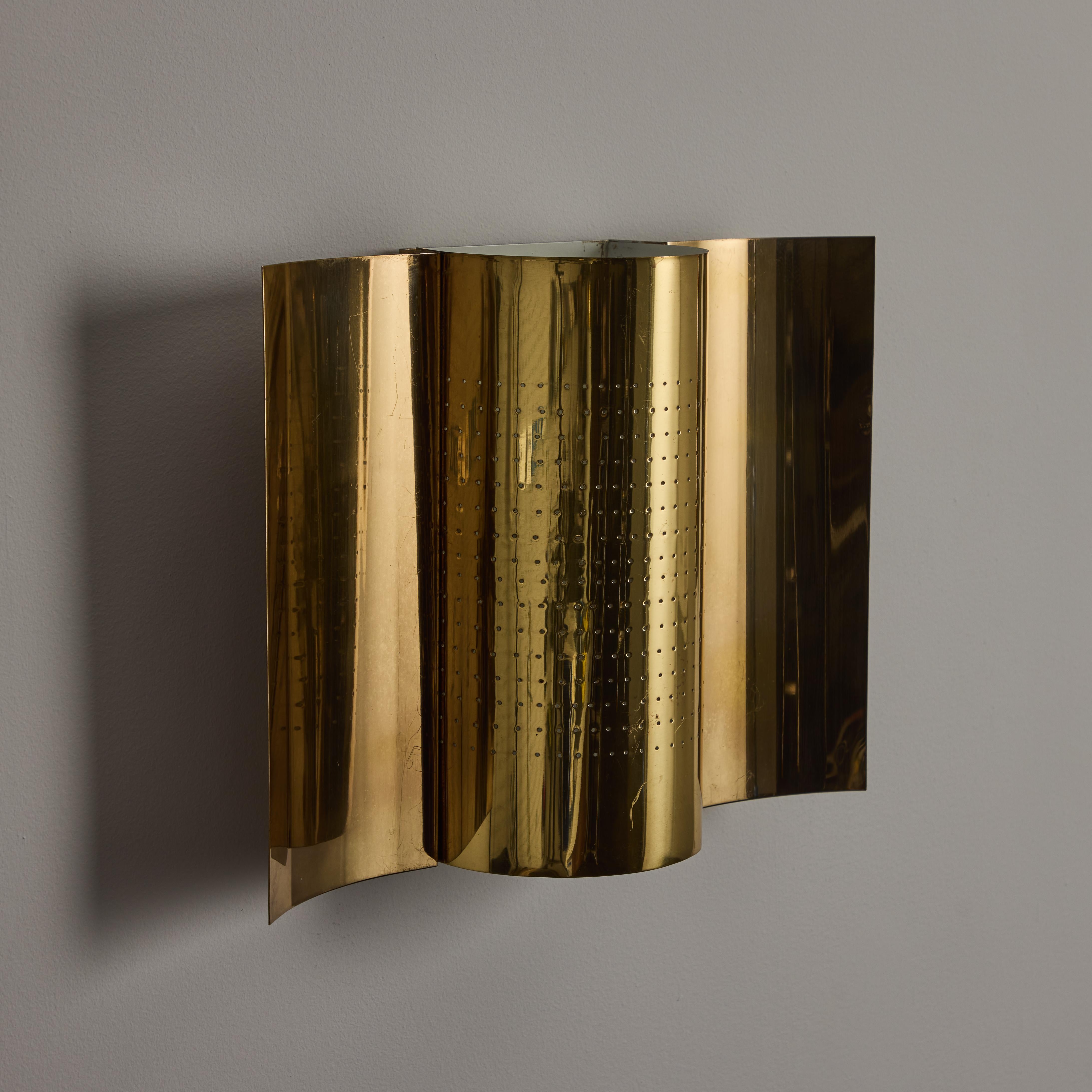 20th Century Pair of Sconces by Haga Belysning For Sale