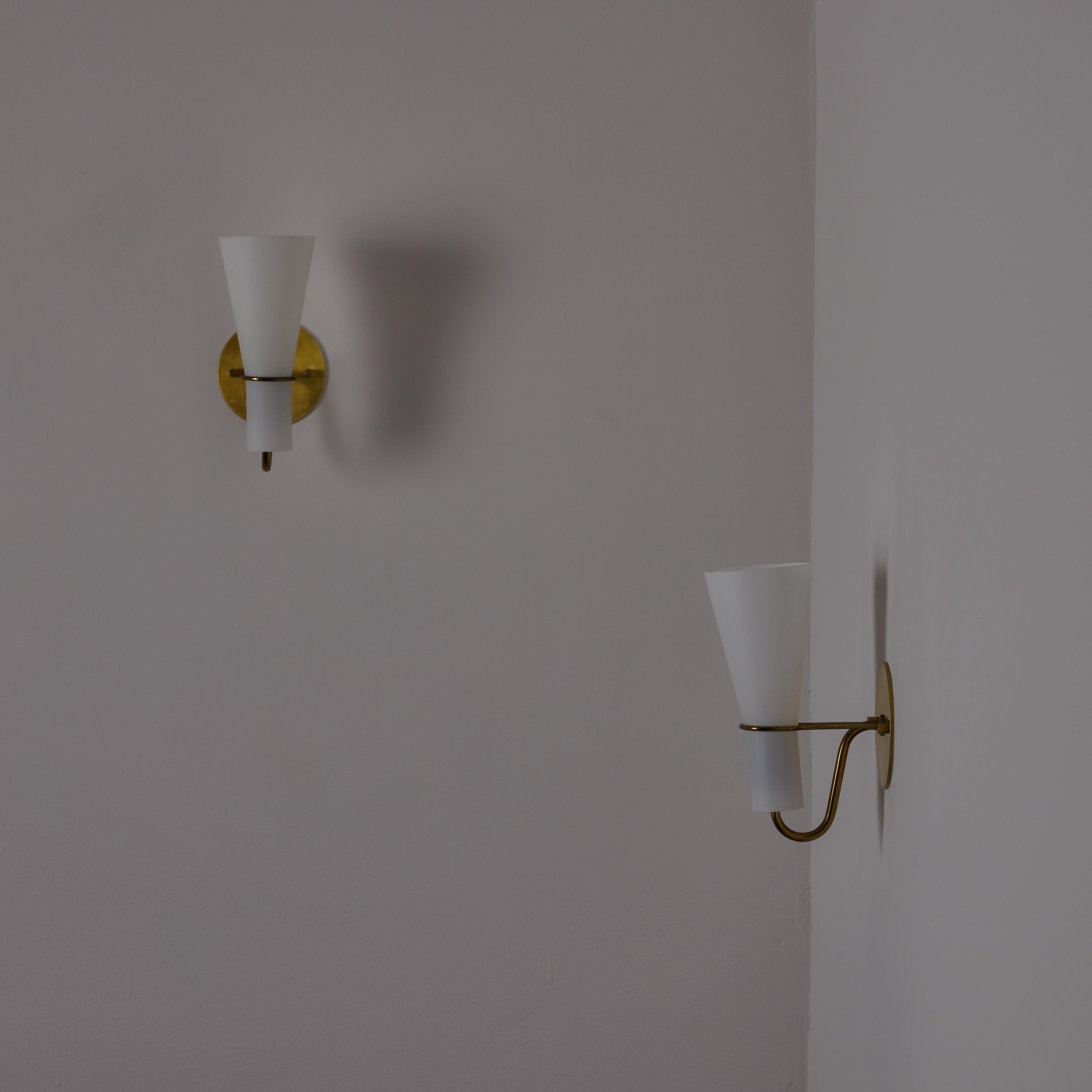 Mid-Century Modern Pair of Sconces by Hans Bergström for ASEA