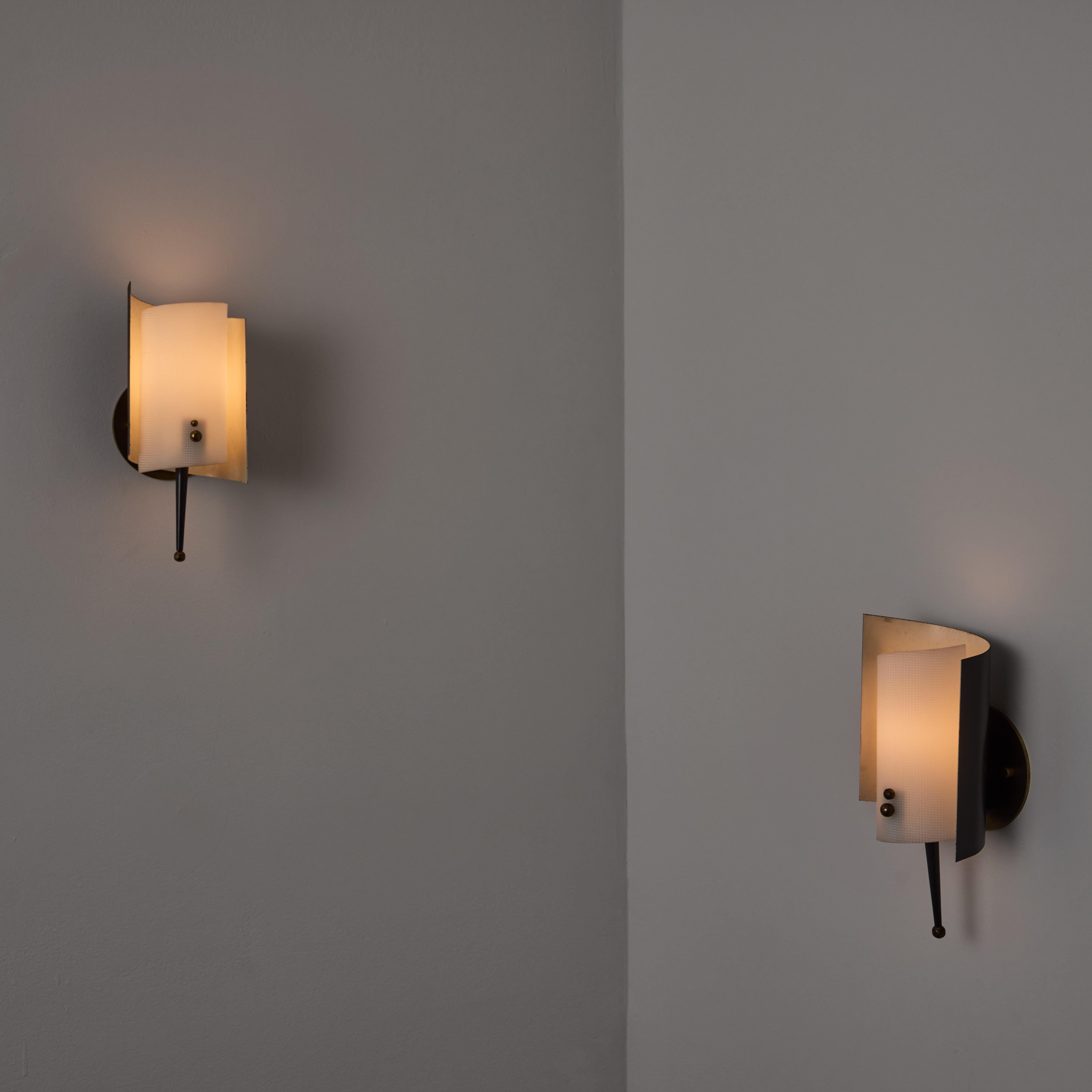 Mid-20th Century Pair of Sconces by Jacques Biny