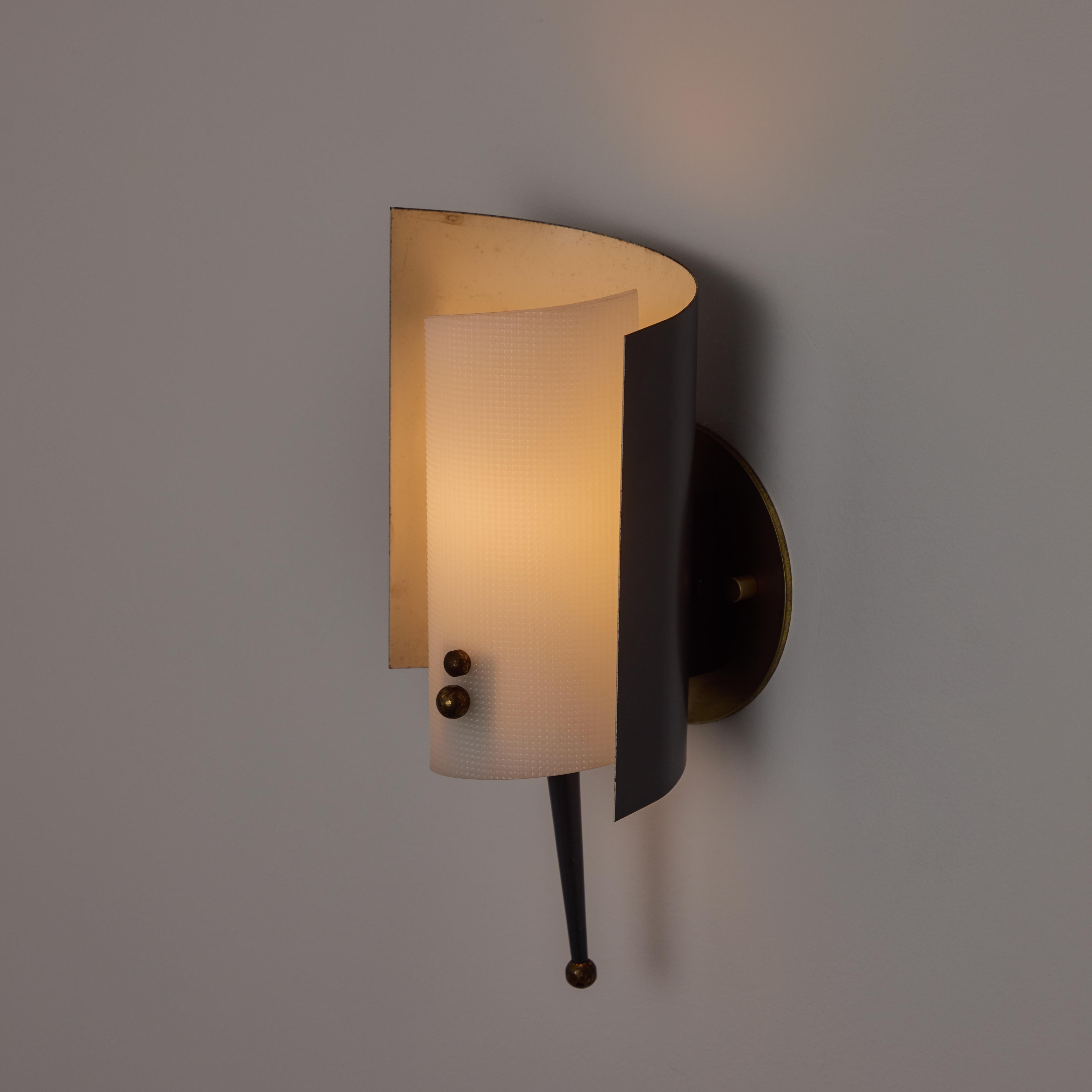 Aluminum Pair of Sconces by Jacques Biny