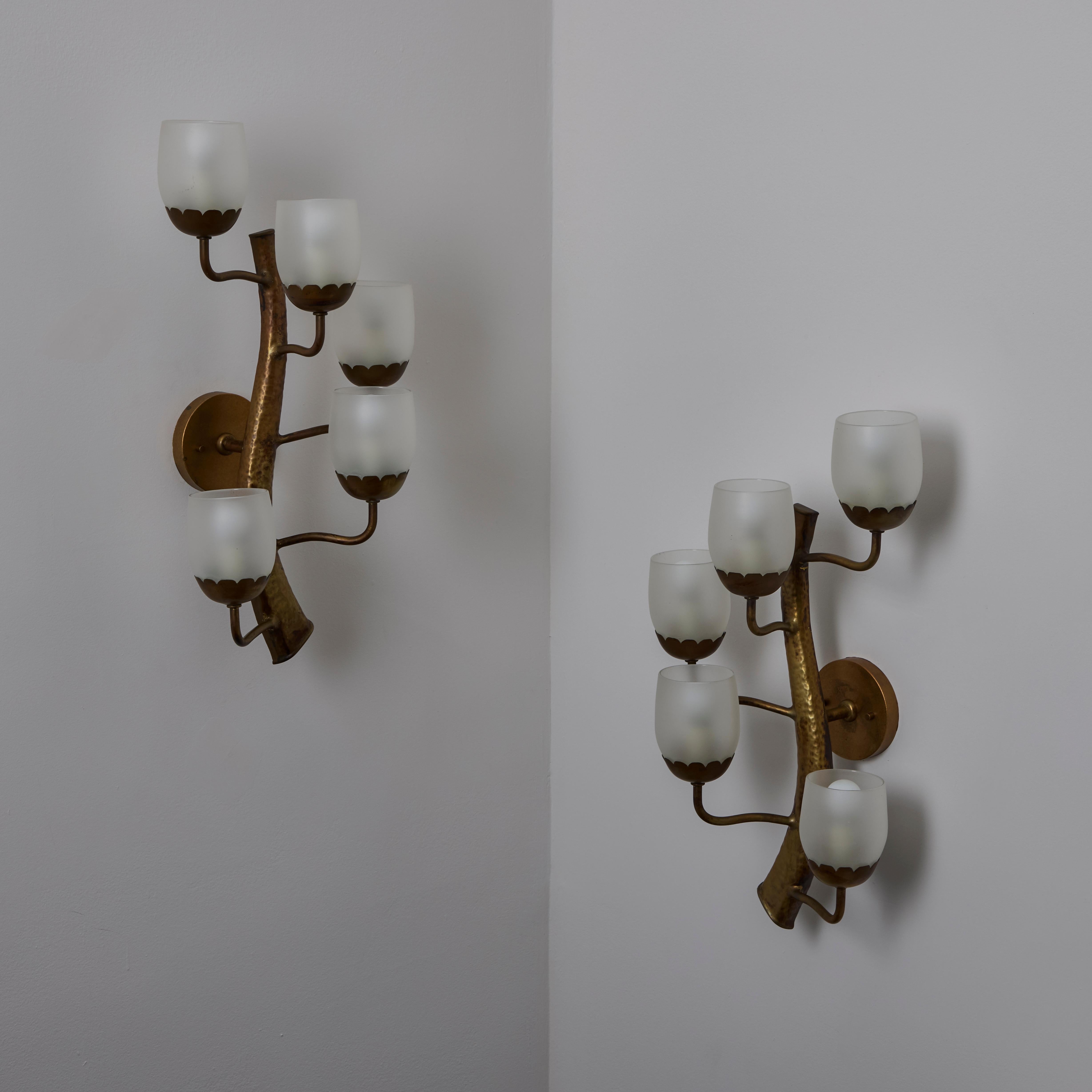Pair of Sconces by Luigi Fontana For Sale 5