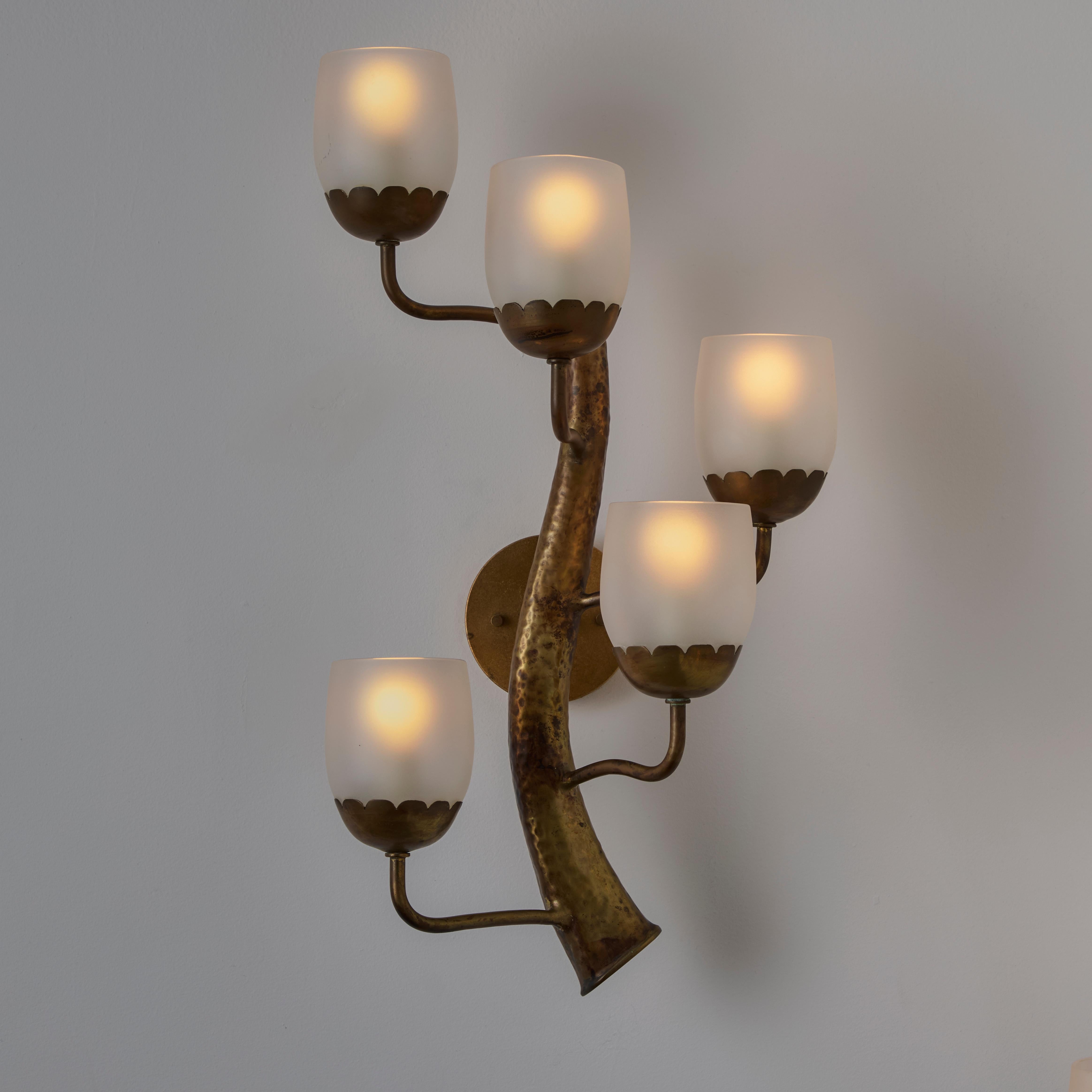 European Pair of Sconces by Luigi Fontana For Sale