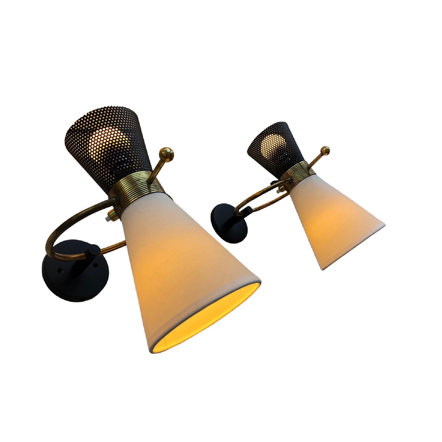 Pair of Sconces by Maison Arlus, 1950 5