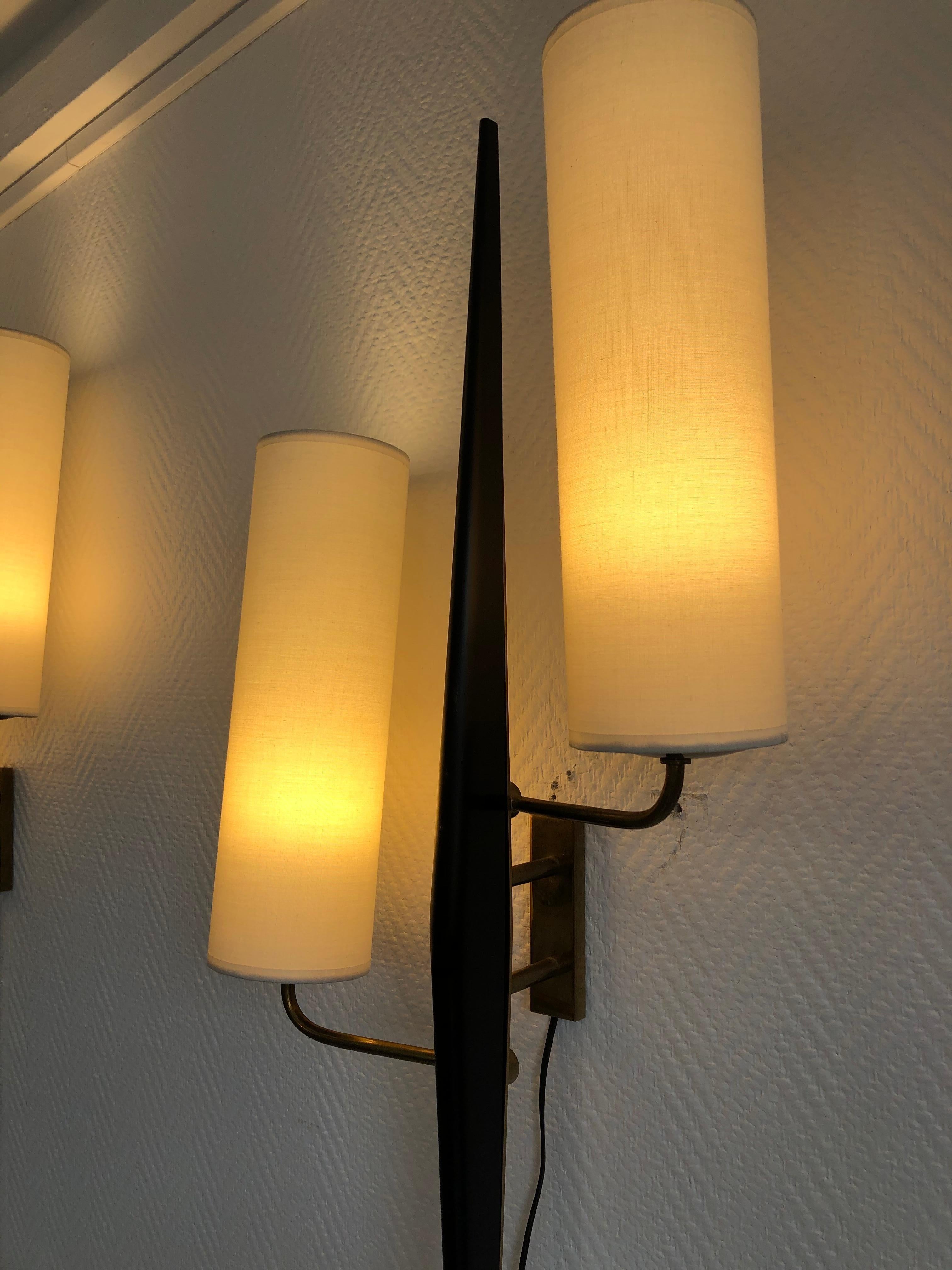 Pair of Sconces by Maison Lunel, 1950 For Sale 7