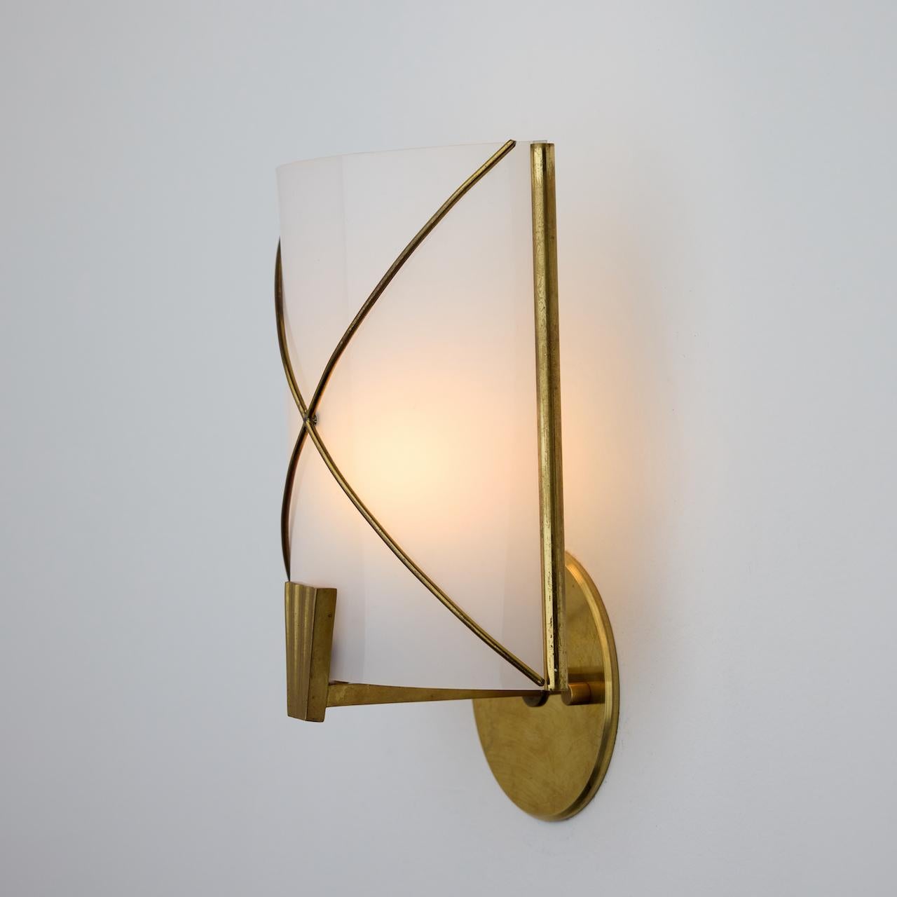 French Pair of Sconces by Maison Lunel For Sale