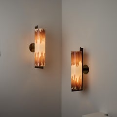 Ein Paar Wandleuchter von Massimo Vignelli für Venini