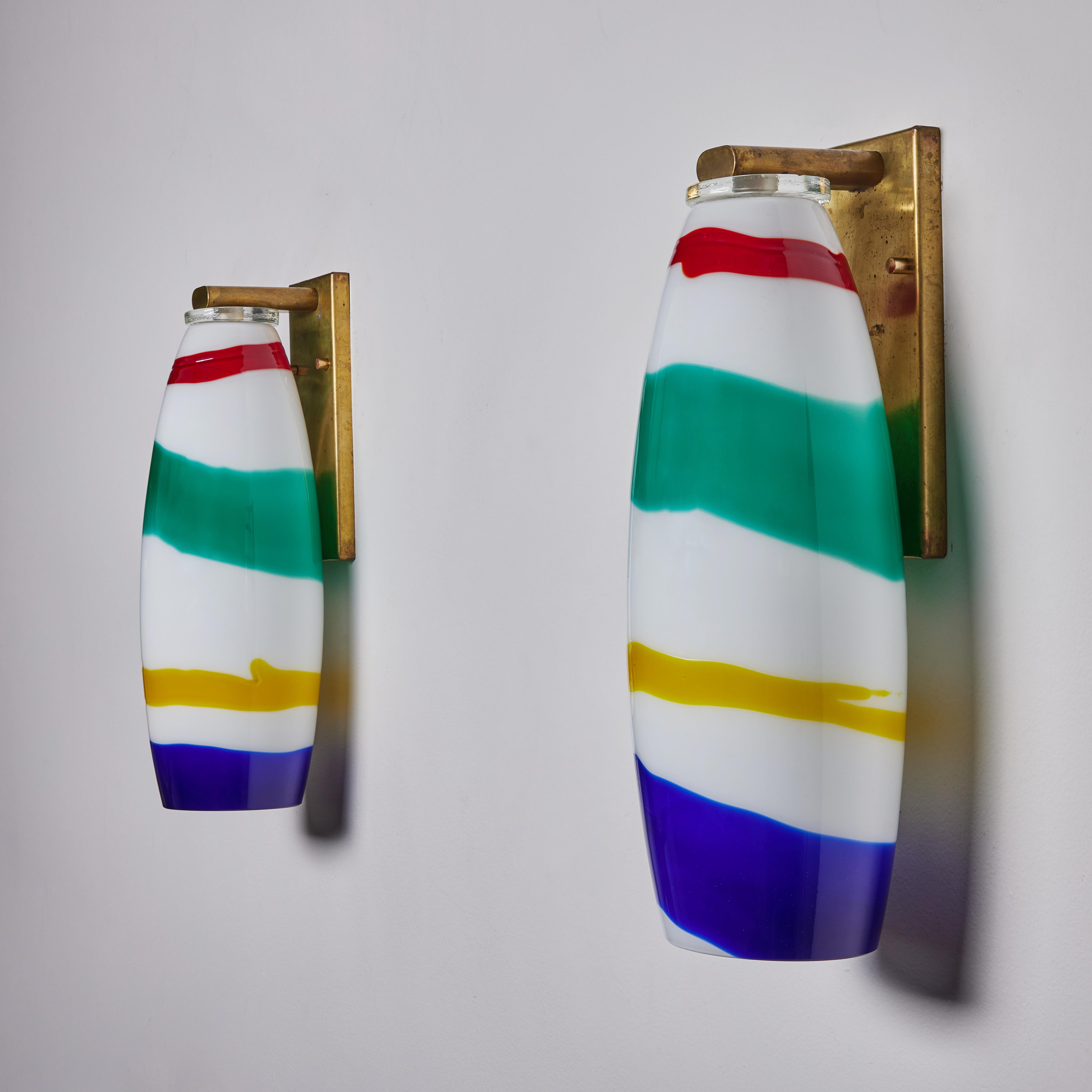 Pair of Sconces by Massimo Vignelli for Venini  1