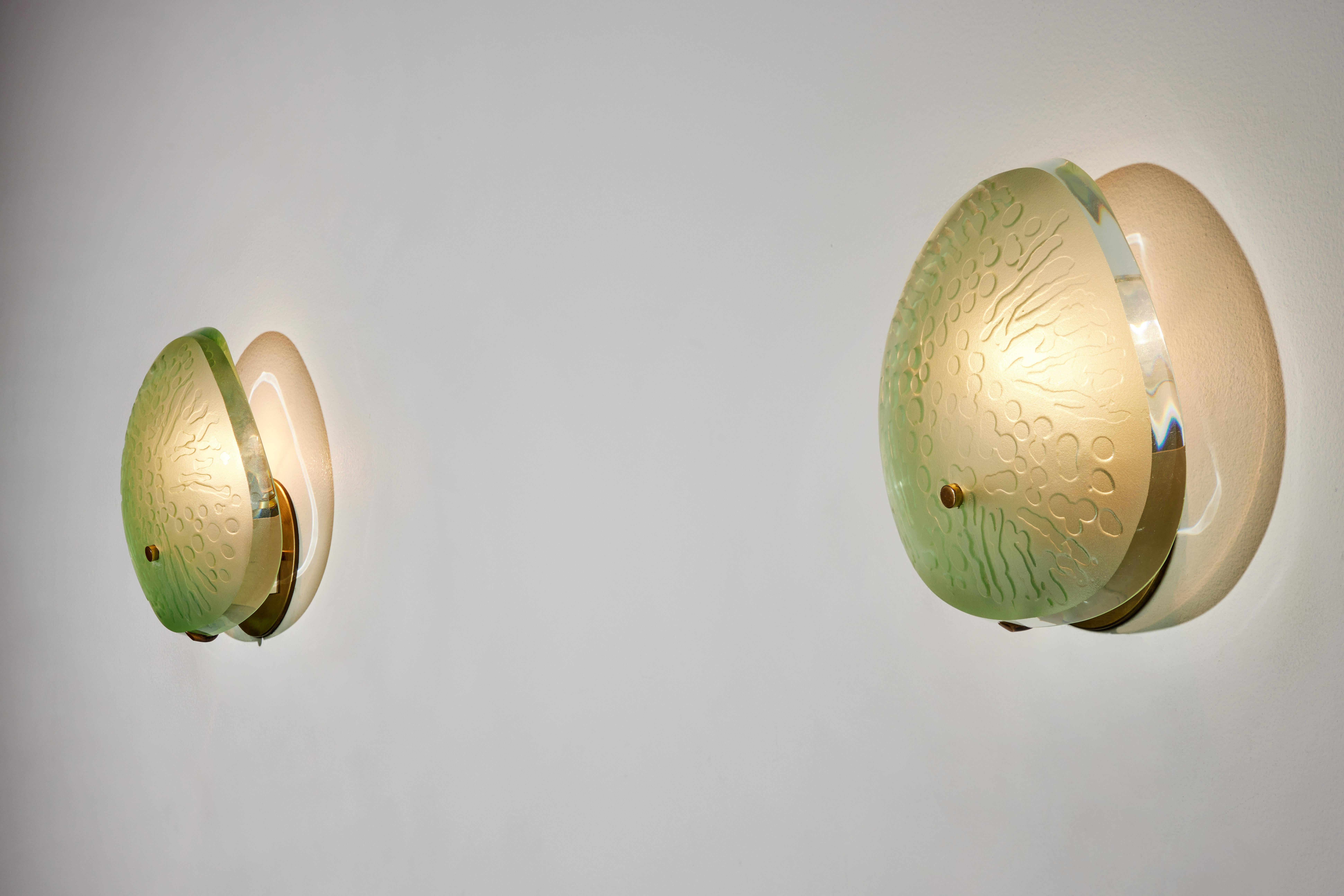 Mid-20th Century Pair of Sconces by Max Ingrand for Fontana Arte