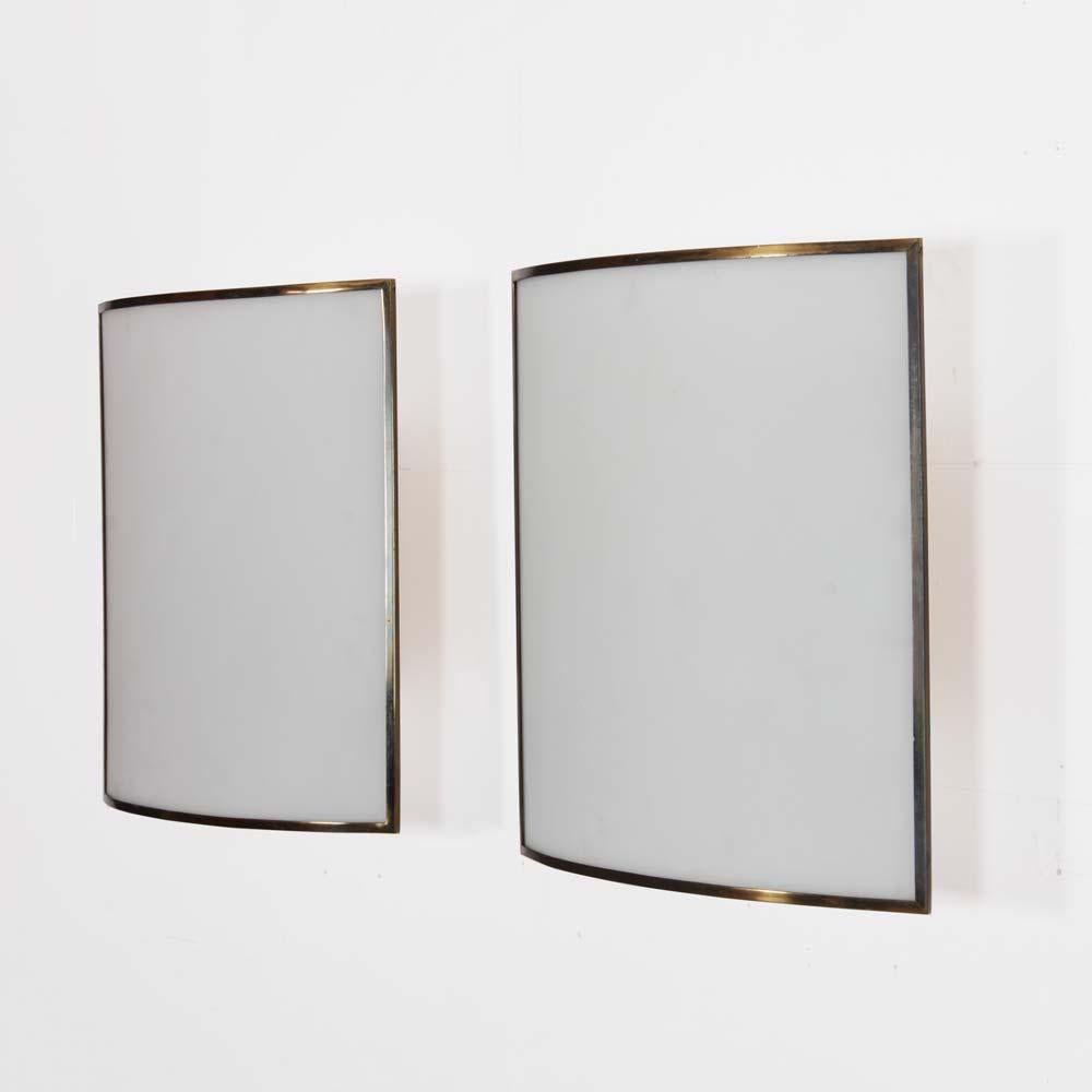 Pair of sconces by Michel Boyer for Verre Lumière, 1978 finales del siglo XX en venta