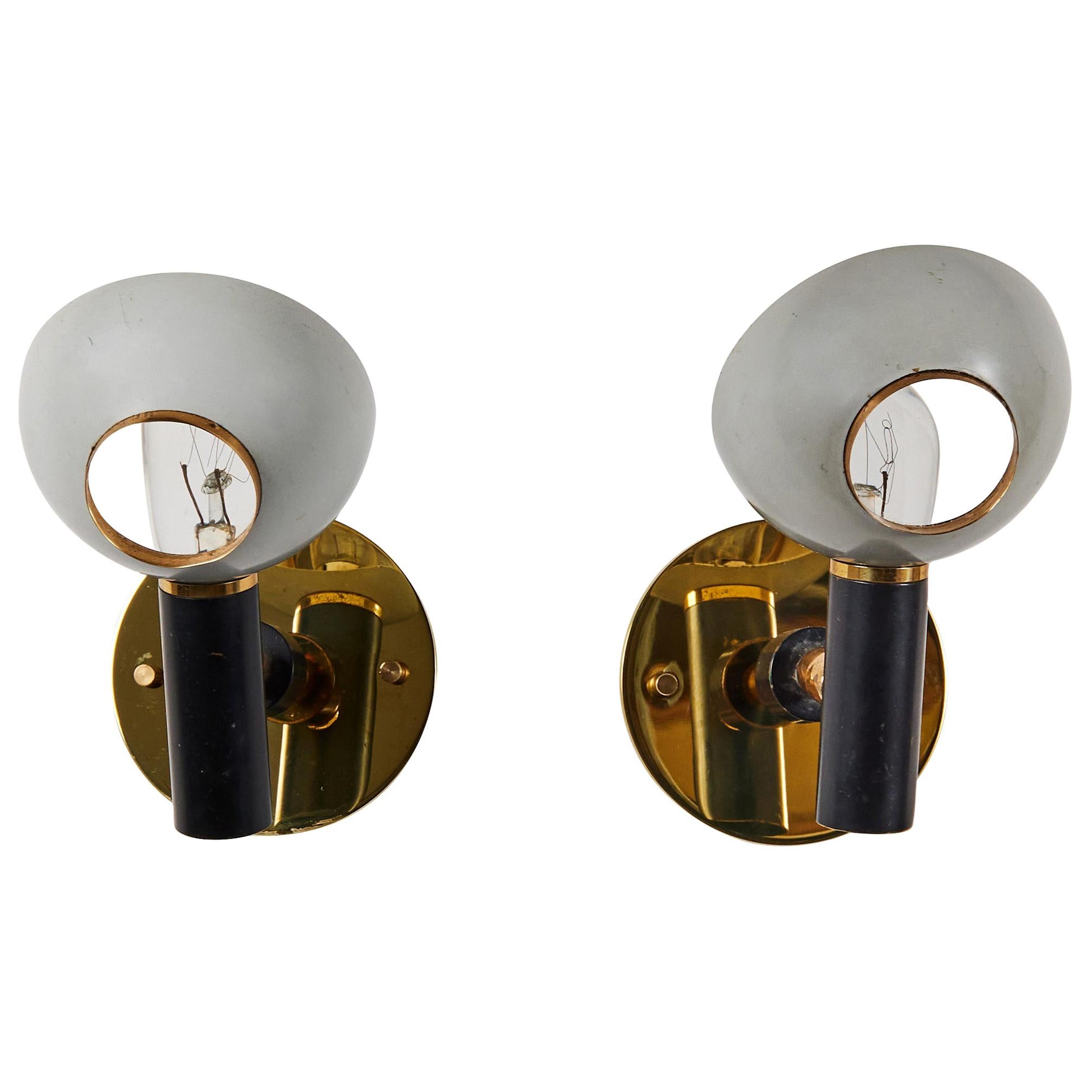 Pair of Sconces by Oscar Torlasco for Lumi
