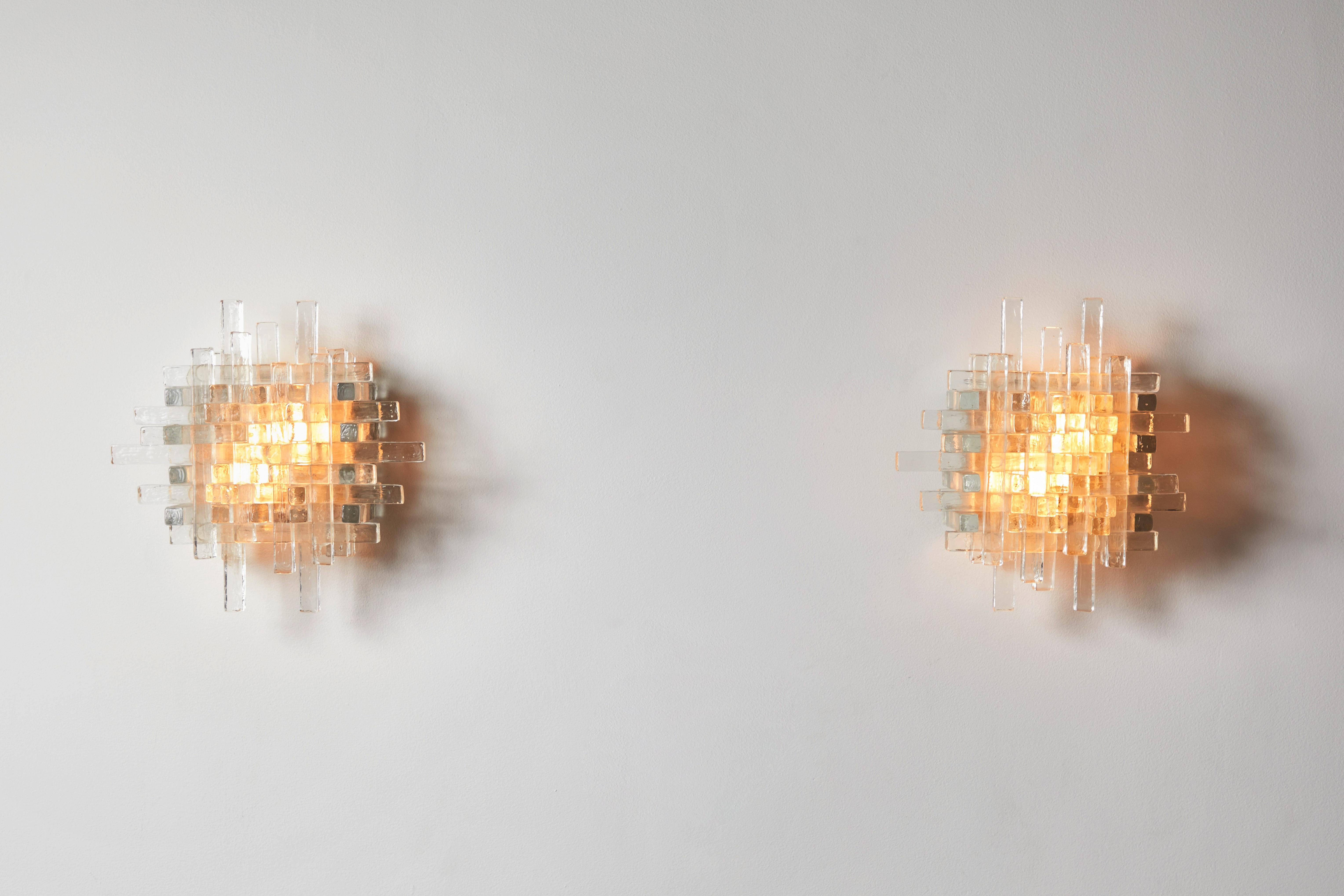 Mid-Century Modern Pair of Sconces by Poliarte