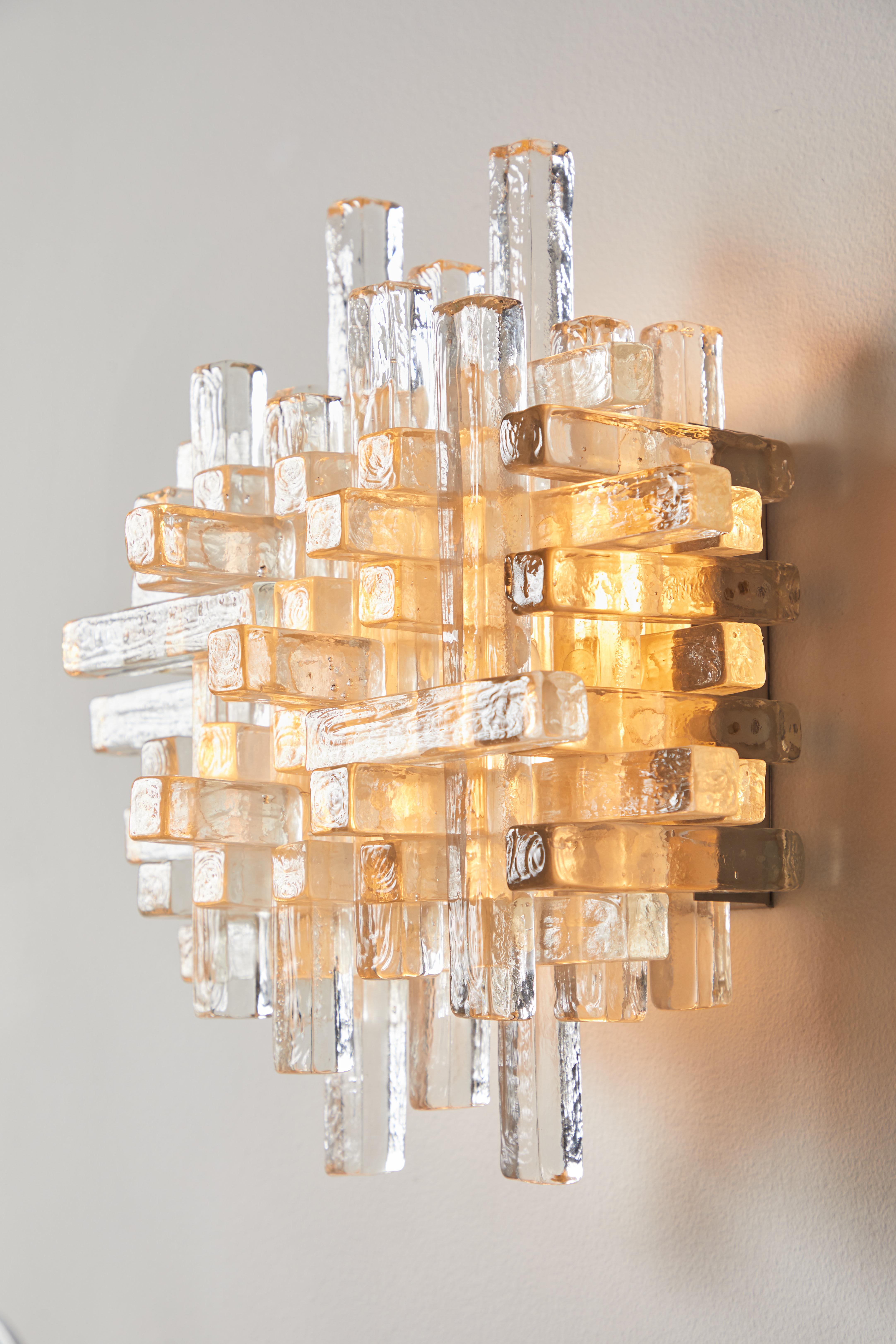 Metal Pair of Sconces by Poliarte