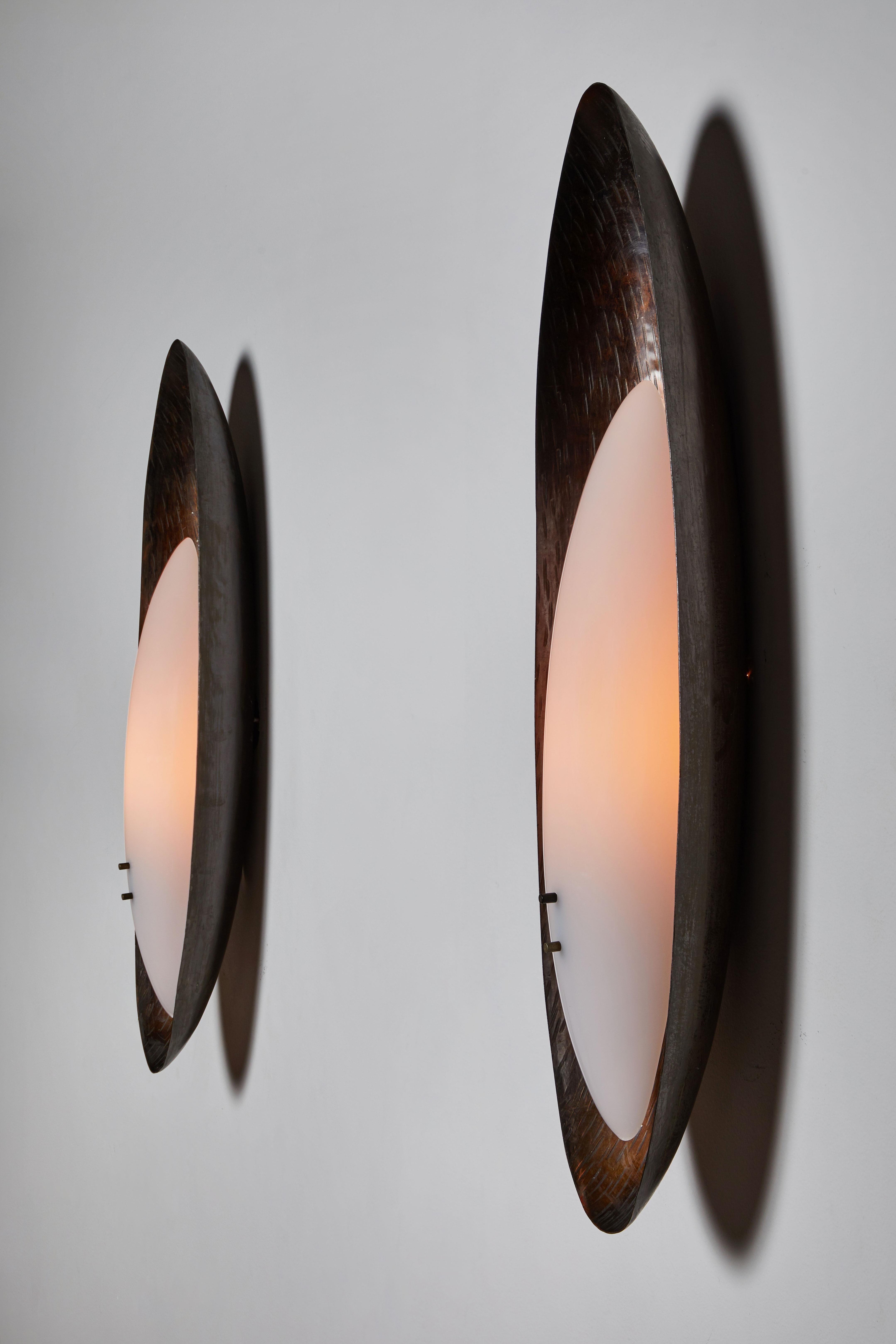 Mid-Century Modern Pair of Sconces by Reggiani