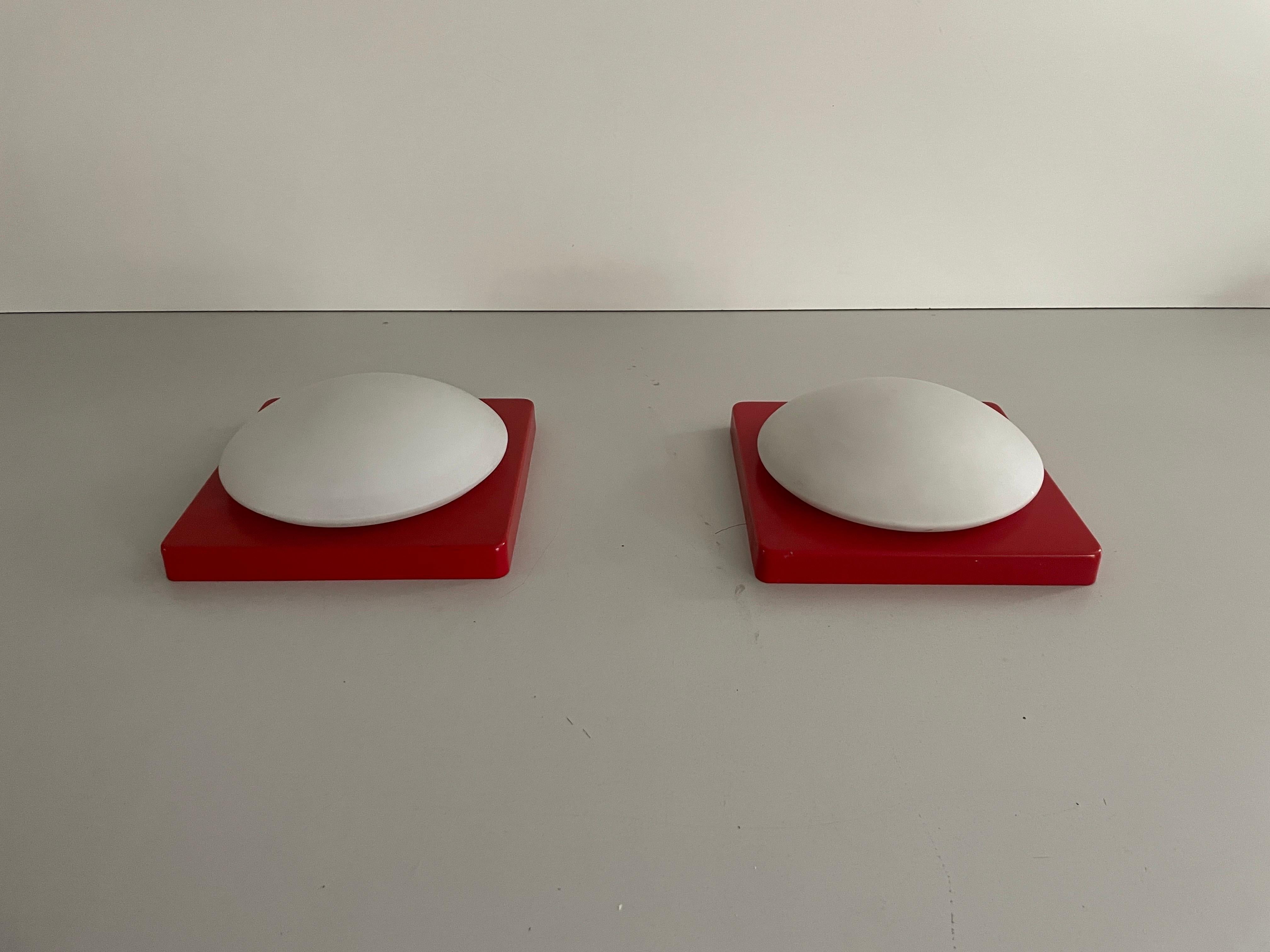 Pareja de apliques de Rolf Krüger para Heinz Neuhaus Leuchten, años 70, Alemania en venta 3