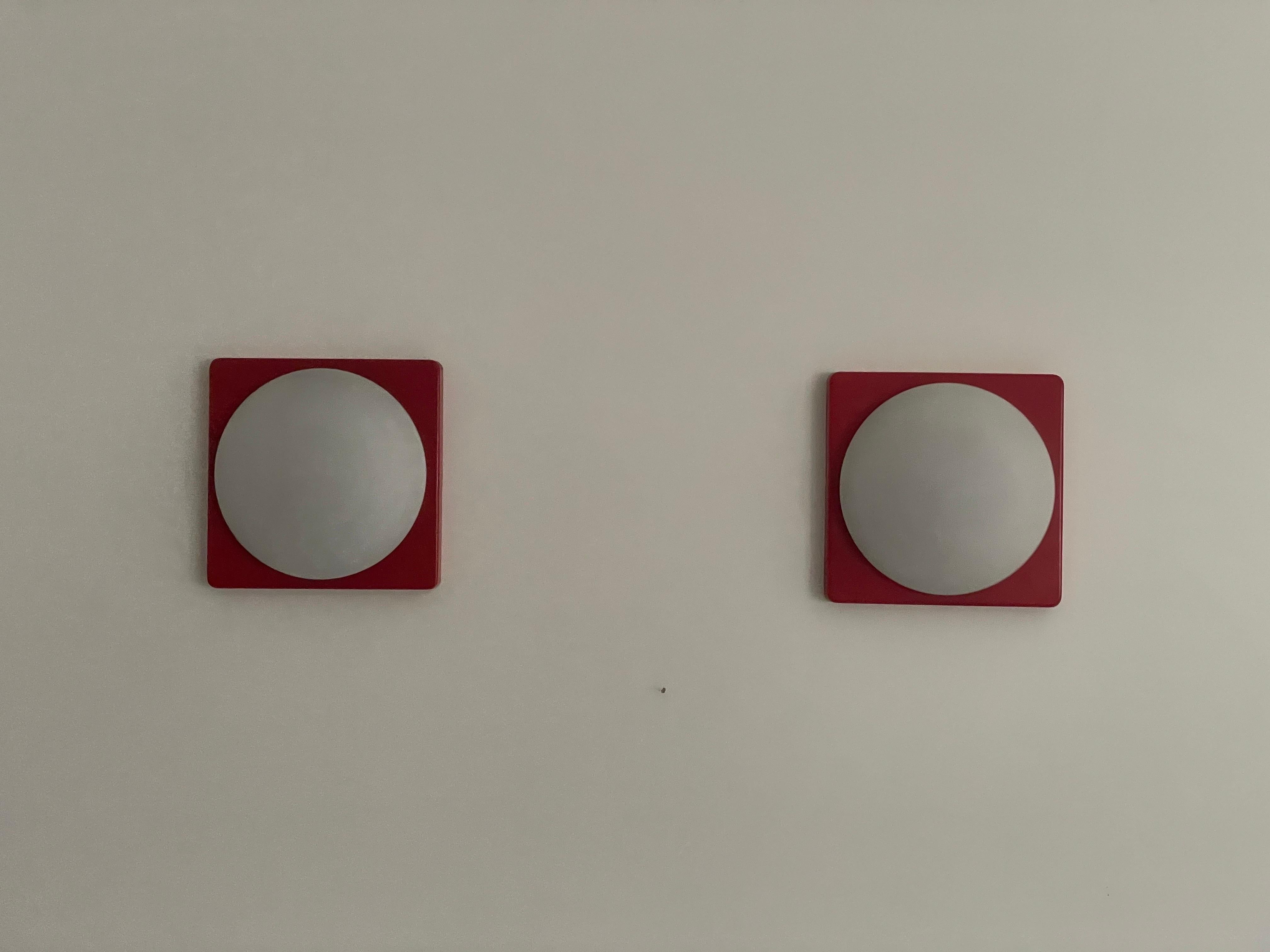 Pareja de apliques de Rolf Krüger para Heinz Neuhaus Leuchten, años 70, Alemania Alemán en venta