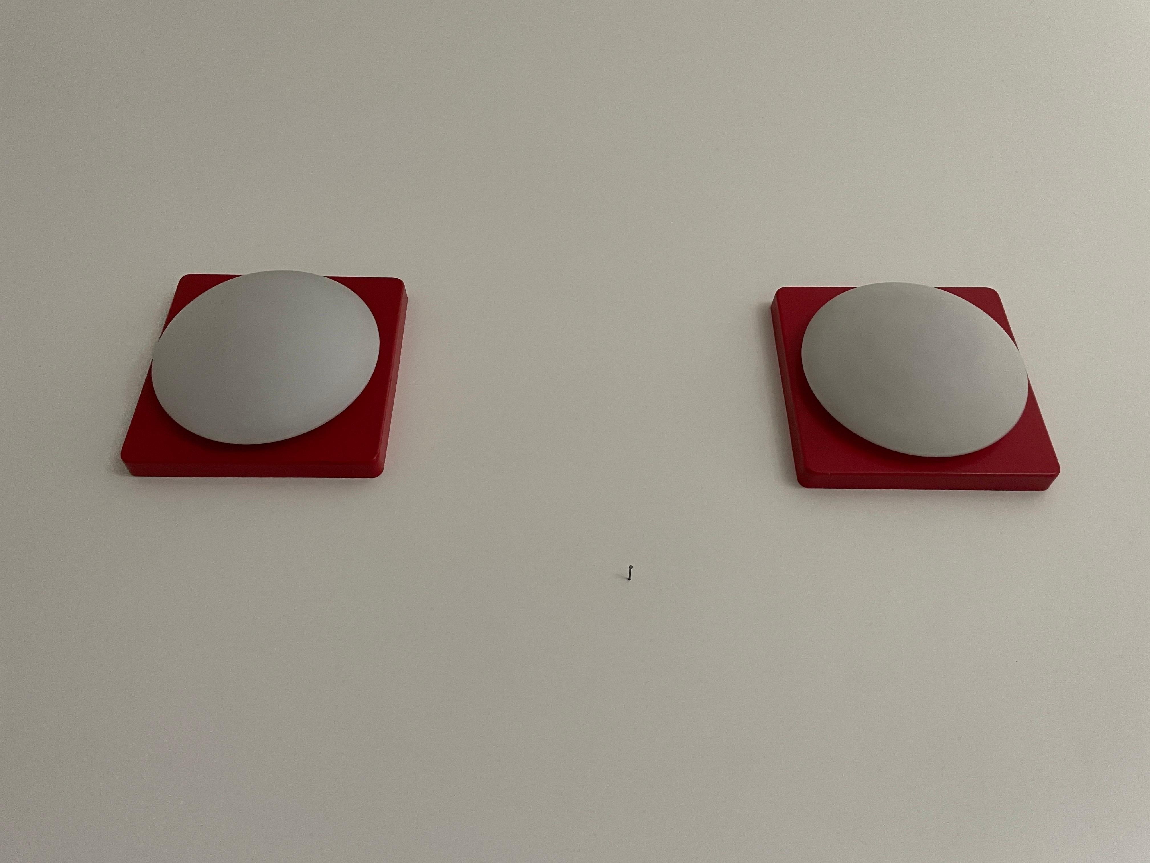 Pareja de apliques de Rolf Krüger para Heinz Neuhaus Leuchten, años 70, Alemania finales del siglo XX en venta