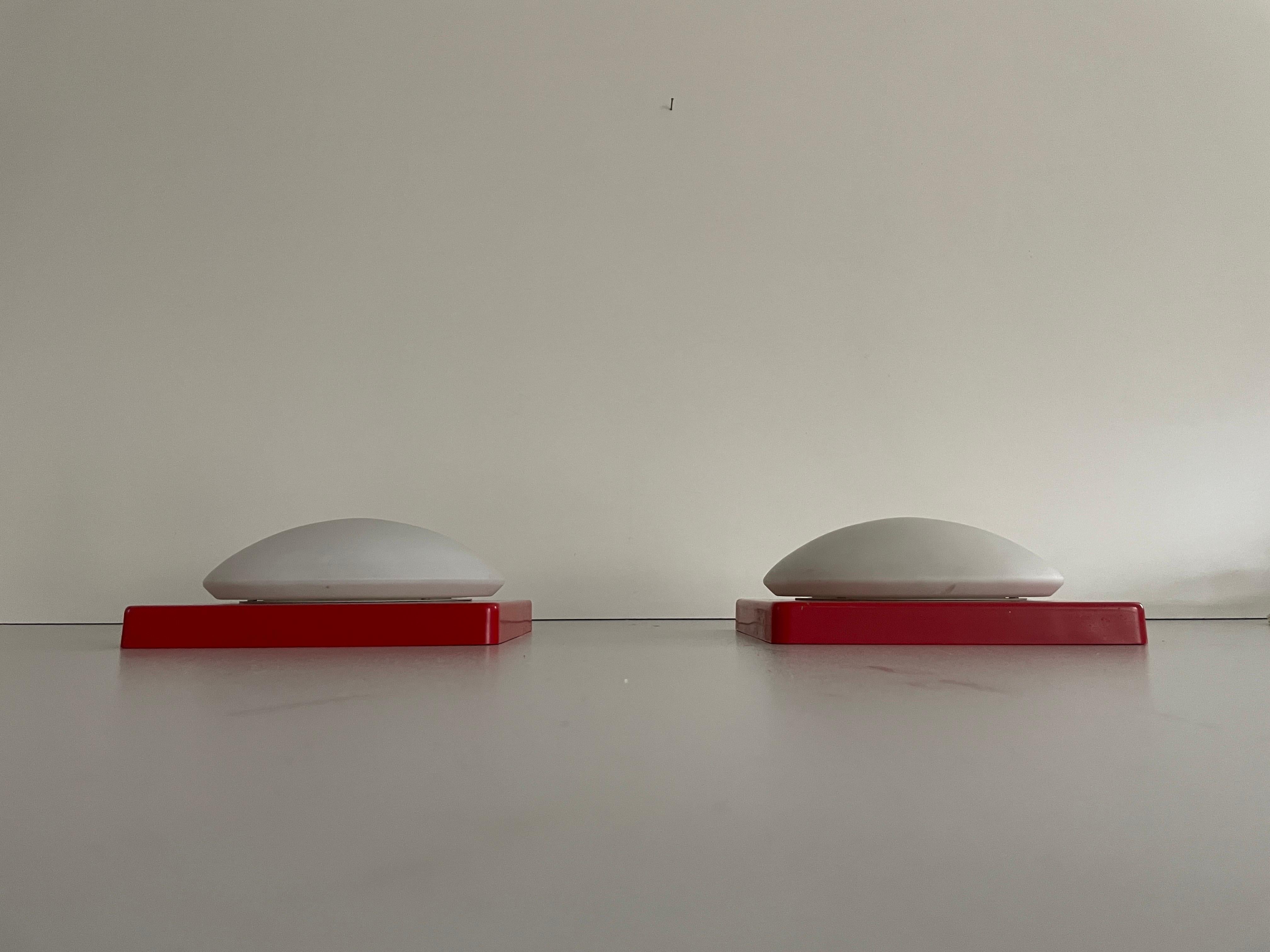 Pareja de apliques de Rolf Krüger para Heinz Neuhaus Leuchten, años 70, Alemania en venta 1