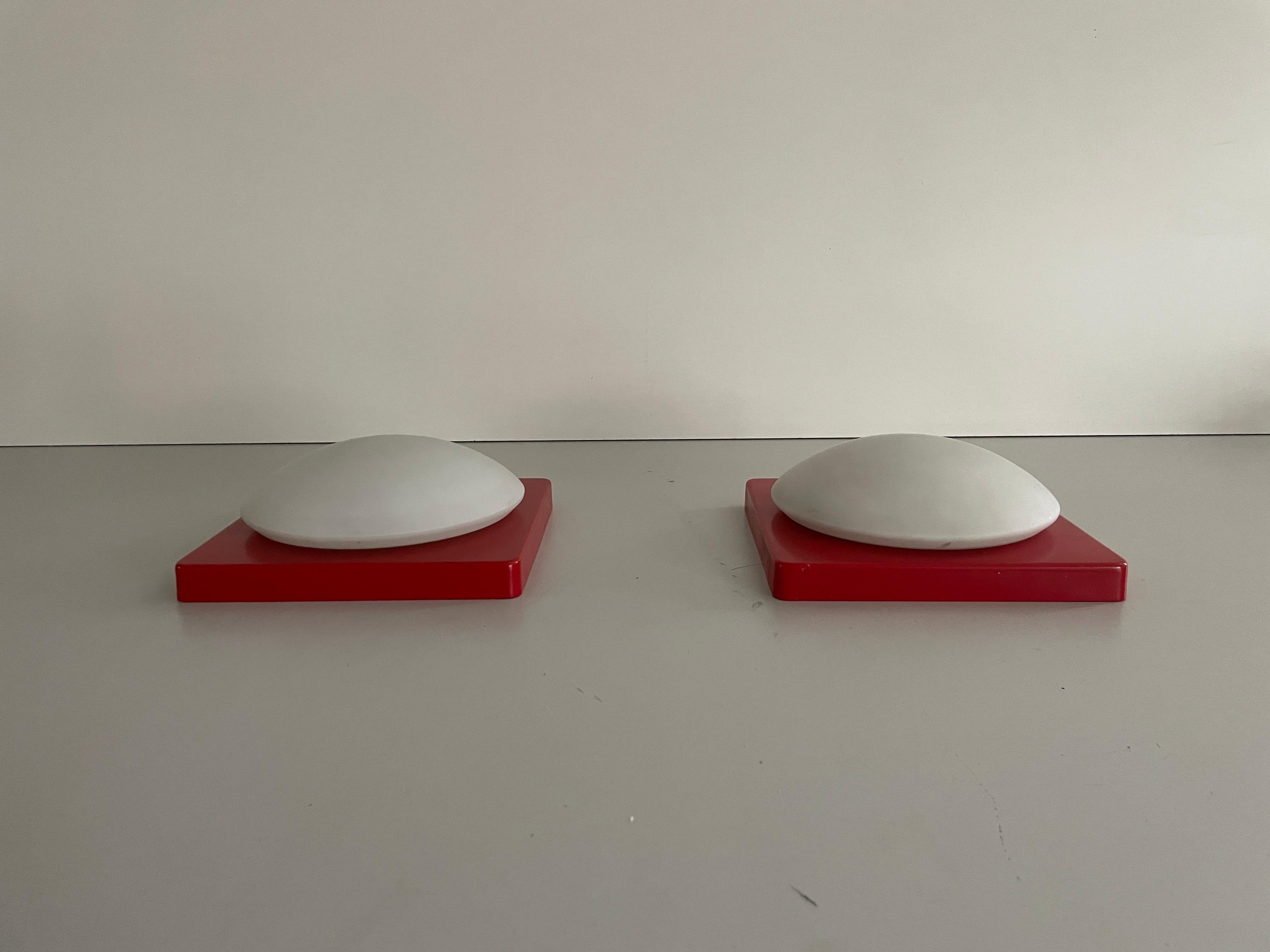 Pareja de apliques de Rolf Krüger para Heinz Neuhaus Leuchten, años 70, Alemania en venta 2