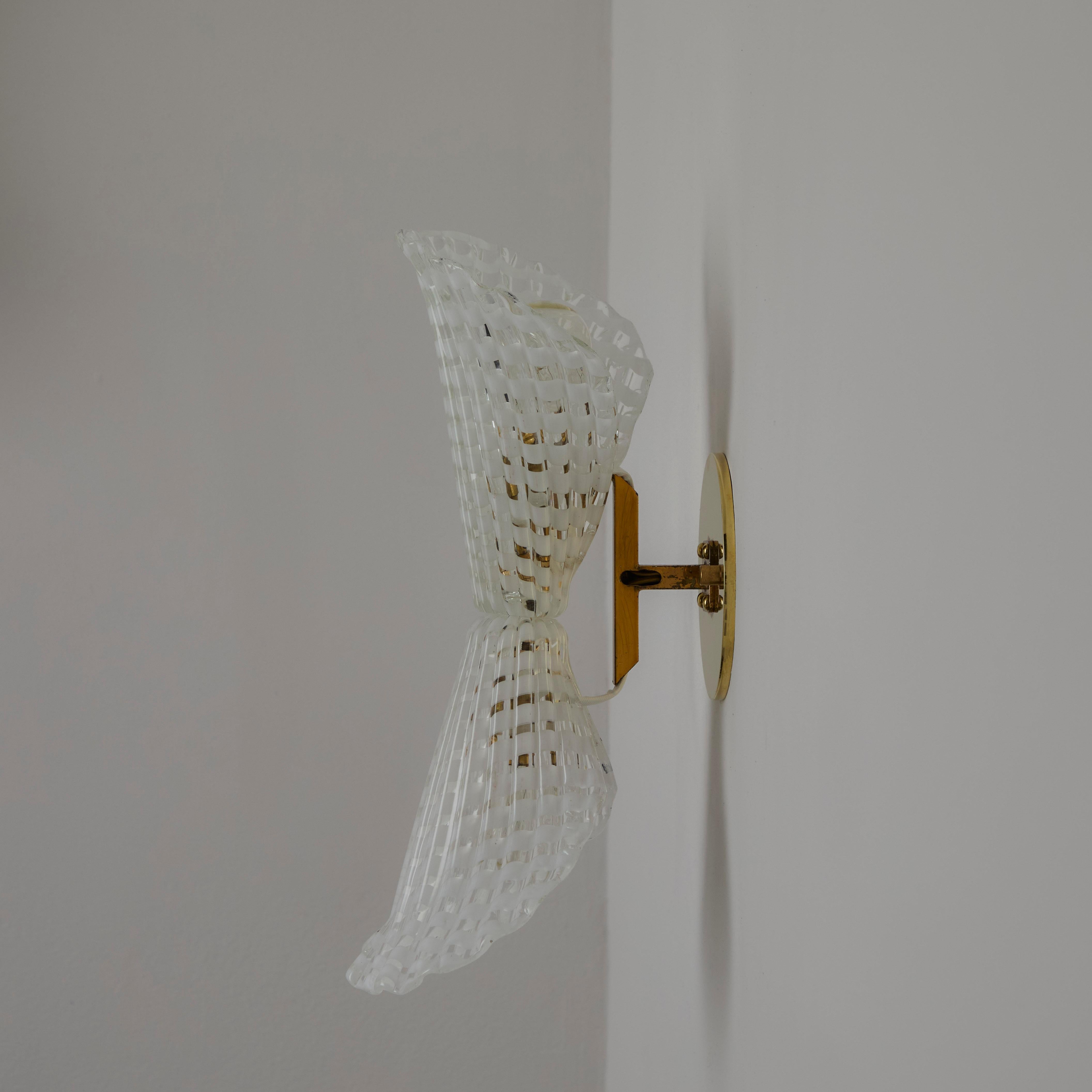 Pair of Sconces by Seguso For Sale 4