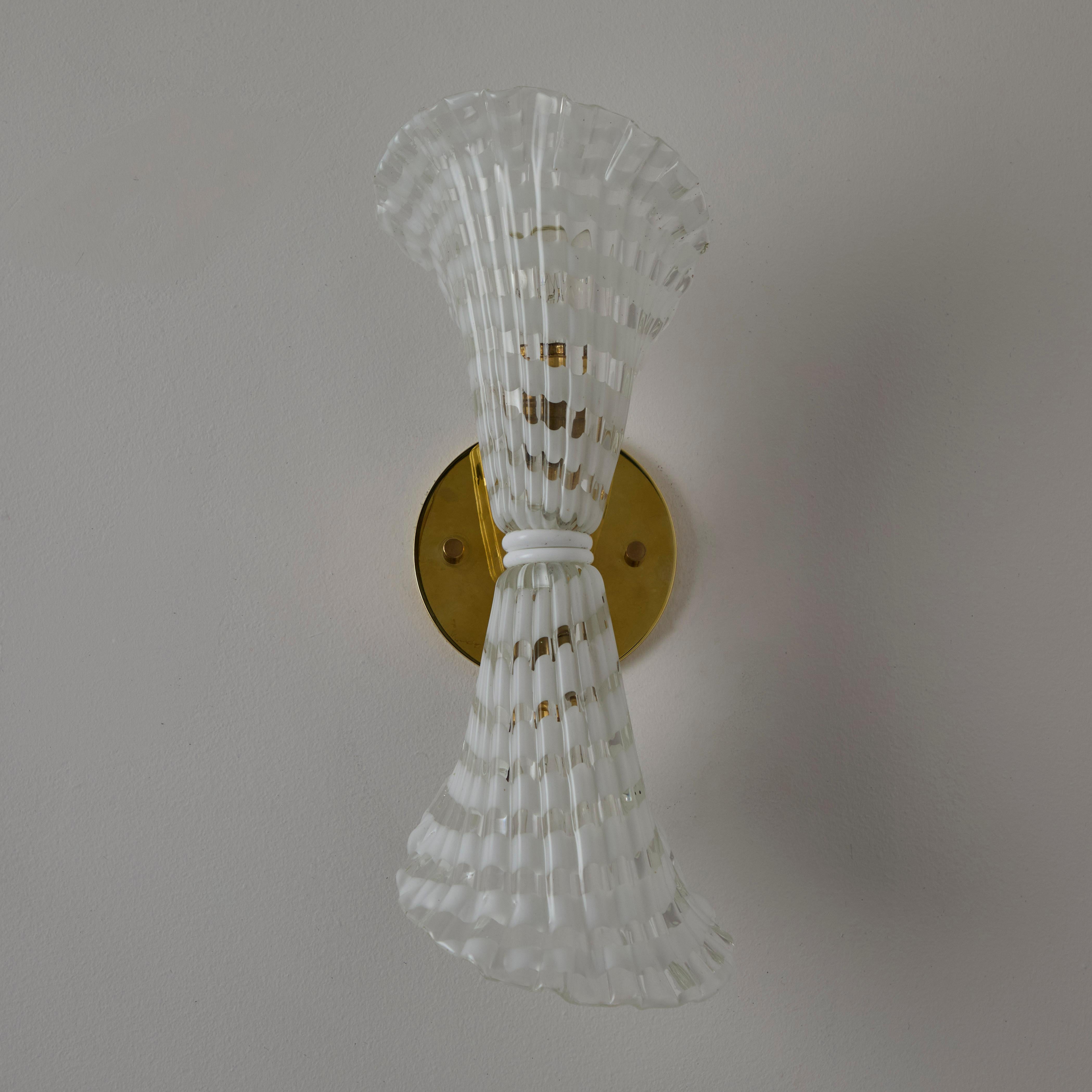 Pair of Sconces by Seguso For Sale 1
