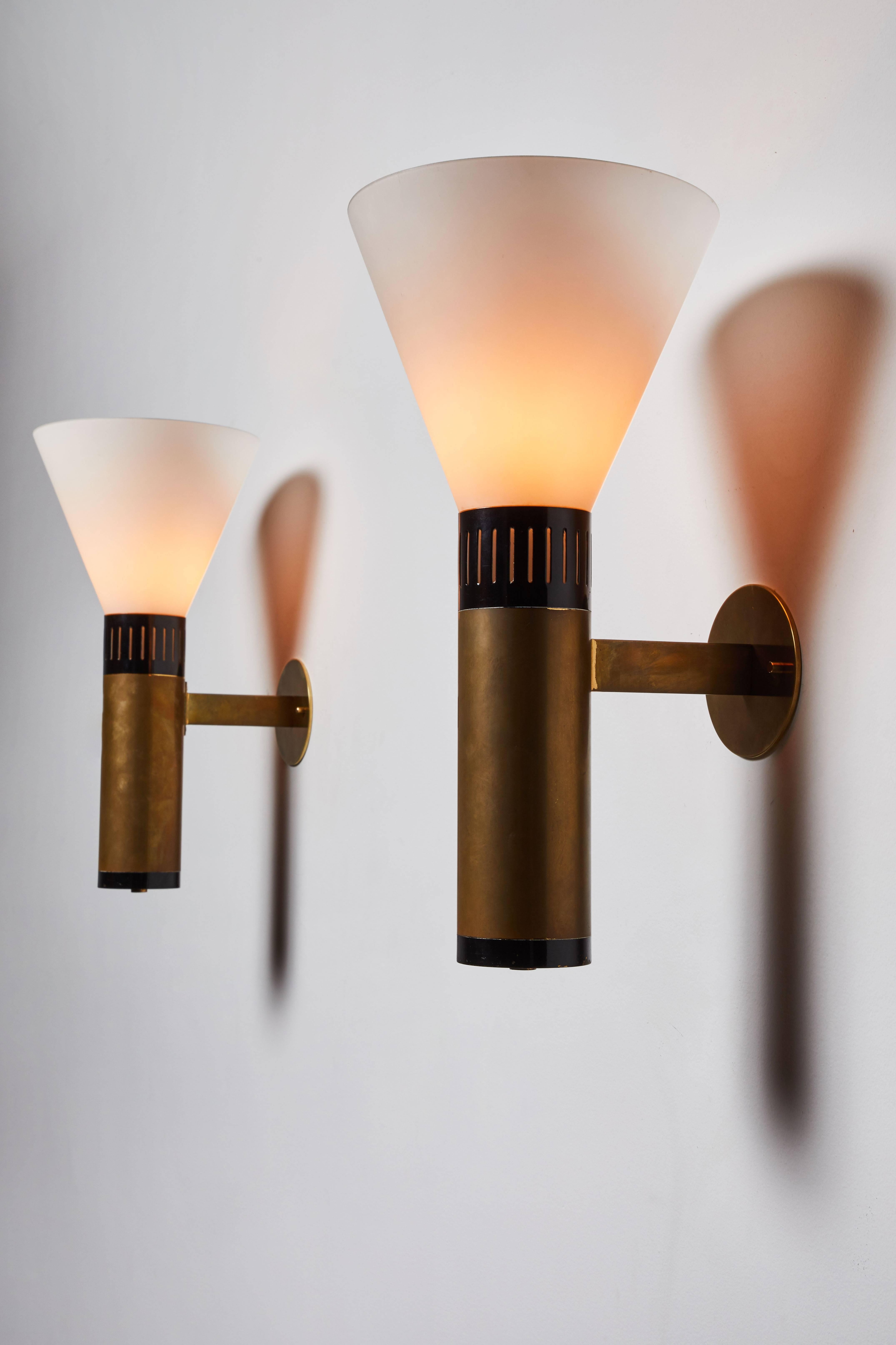 Mid-Century Modern Pair of Sconces by Stilnovo