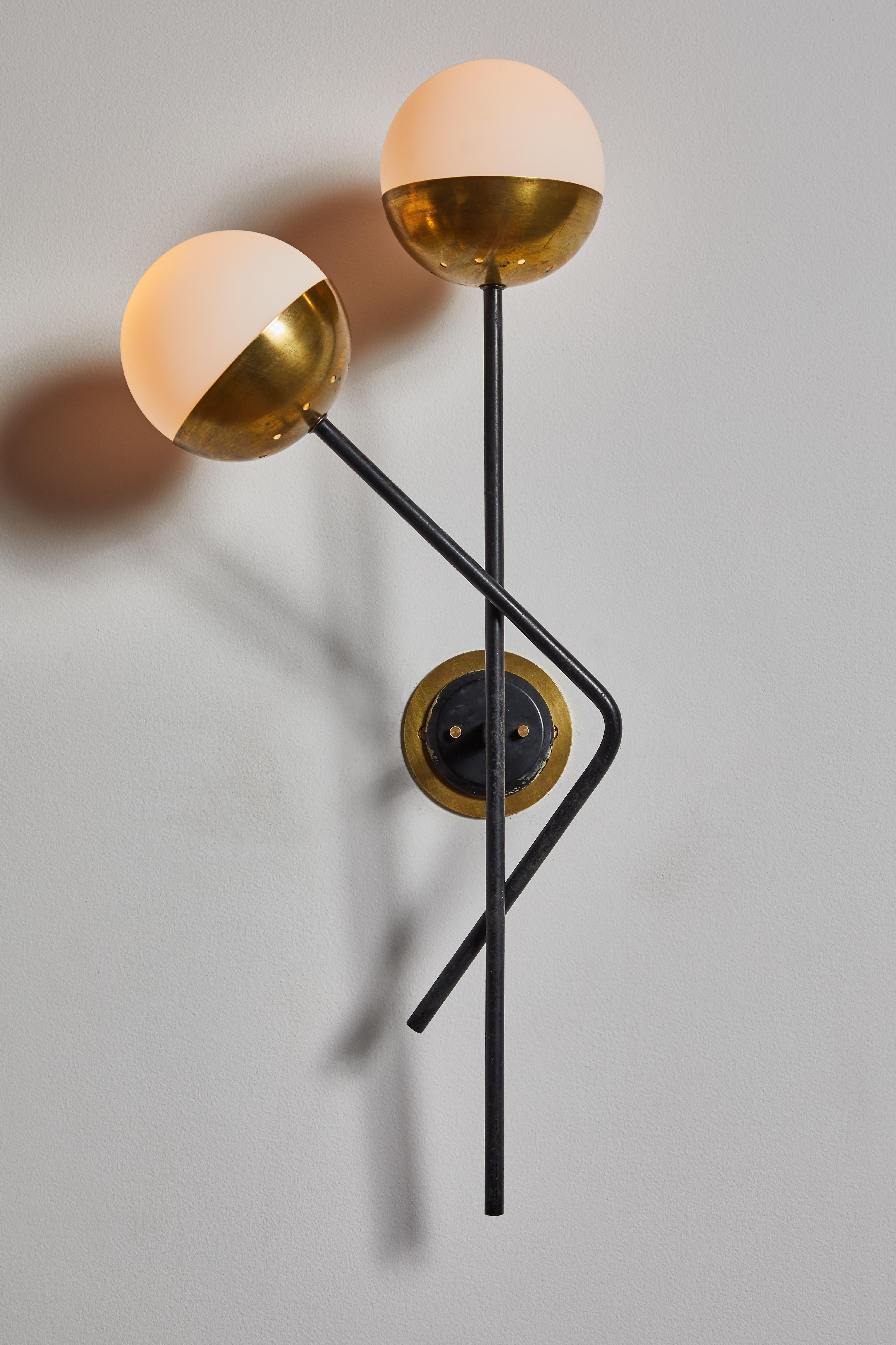 Mid-Century Modern Pair of Sconces by Stilnovo