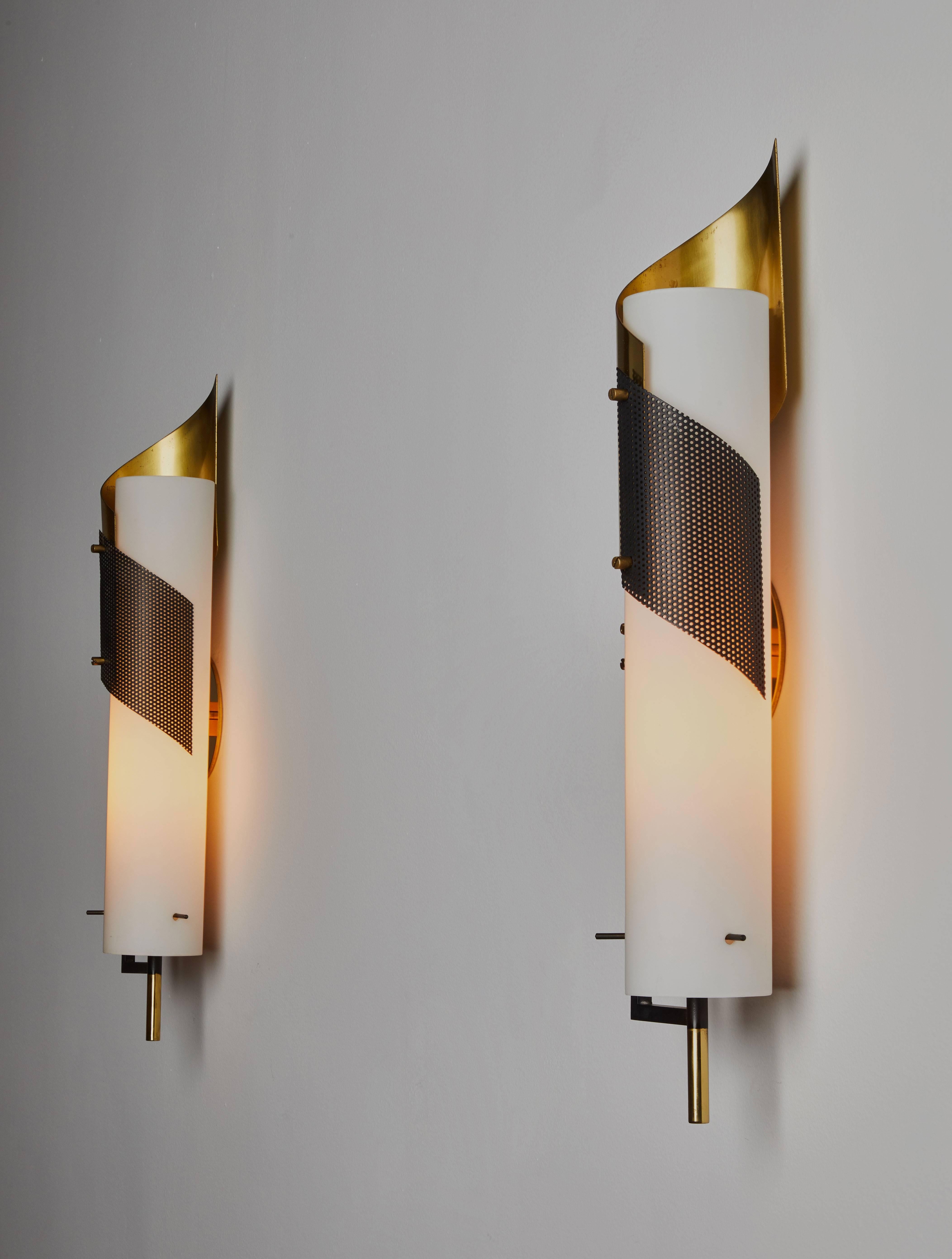 Italian Pair of Sconces by Stilnovo