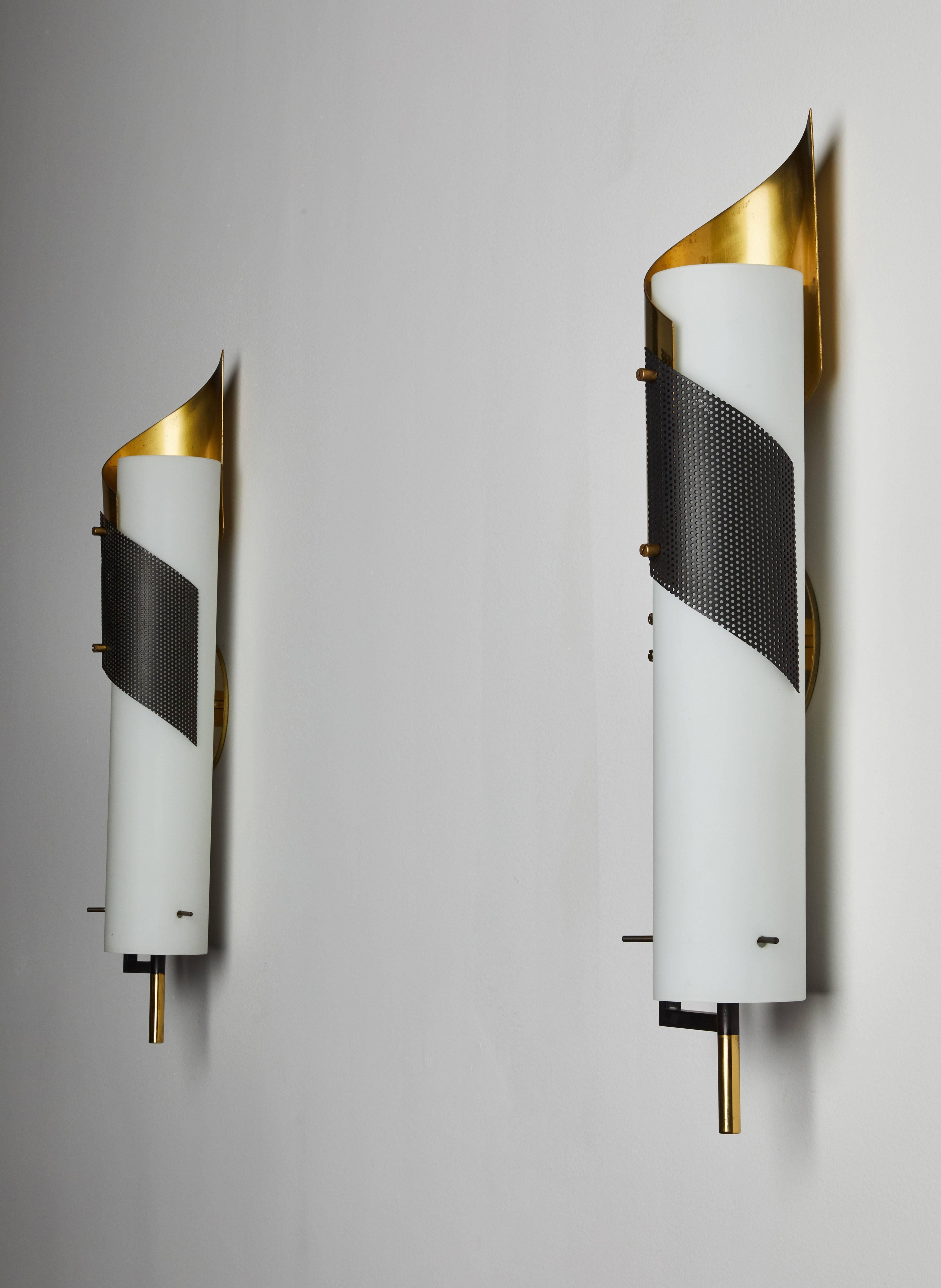 Mid-20th Century Pair of Sconces by Stilnovo