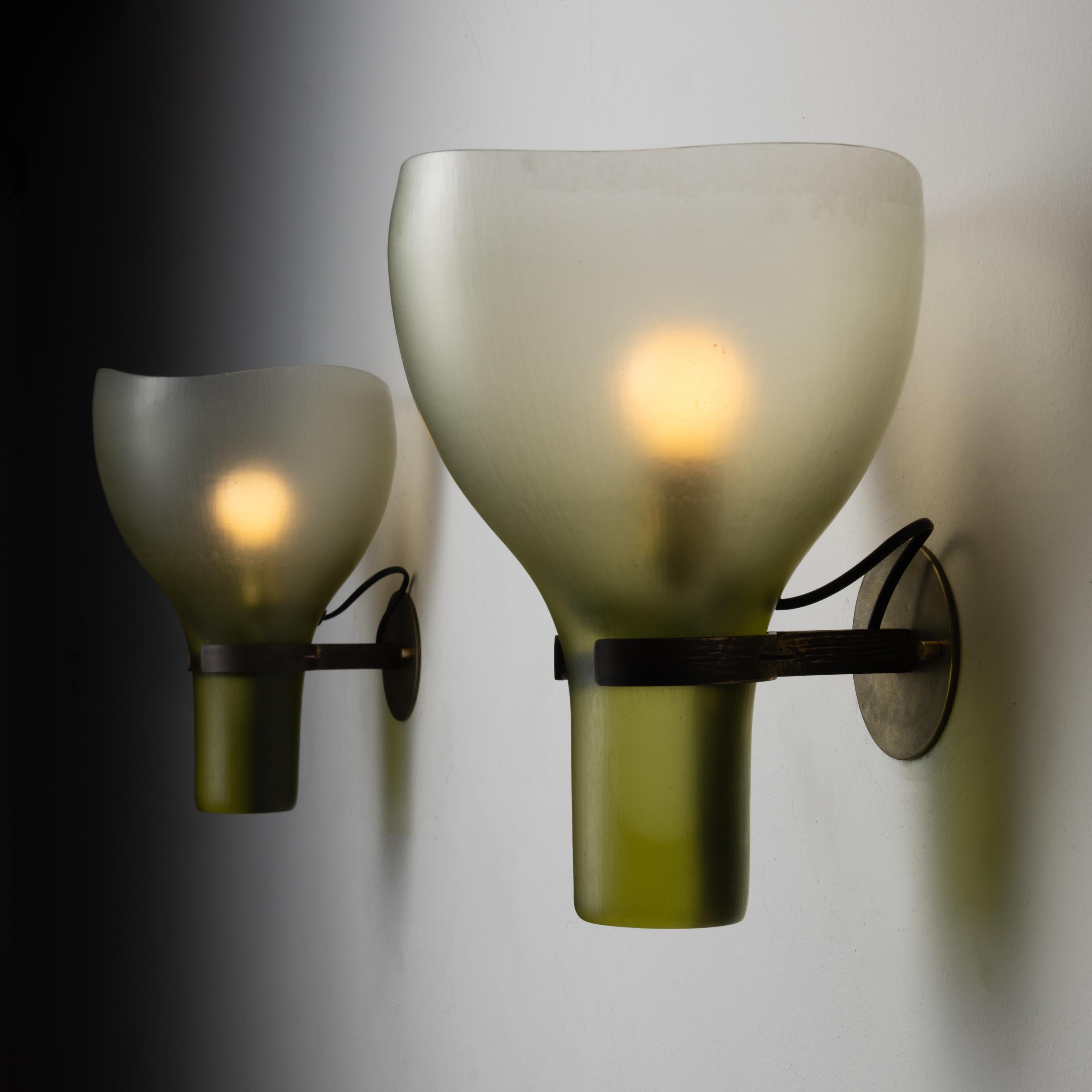 Italian Pair of Sconces by Tobia Scarpa for Venini