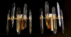 Gaetano Sciolari Italian Pair of Sconces, 1970
