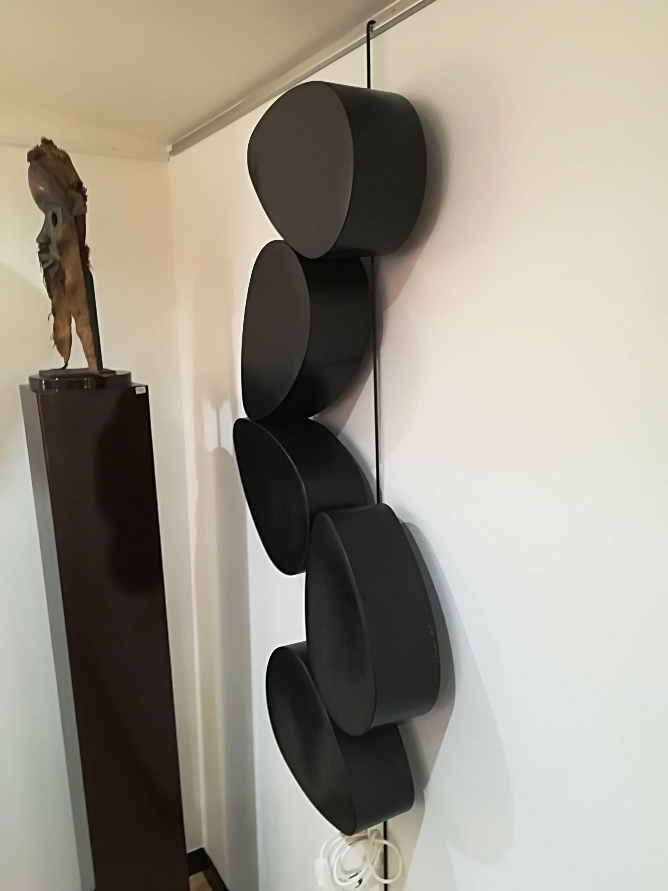 Modern Pair of Sconces Five Elements by Stephane Ducatteau For Sale