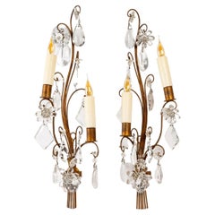 Pair of sconces from the Baguès house, mid 20th century