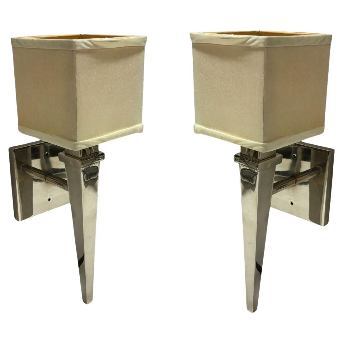 Pair of Sconces from the Original Century Plaza Hotel in Los Angeles 1966 For Sale