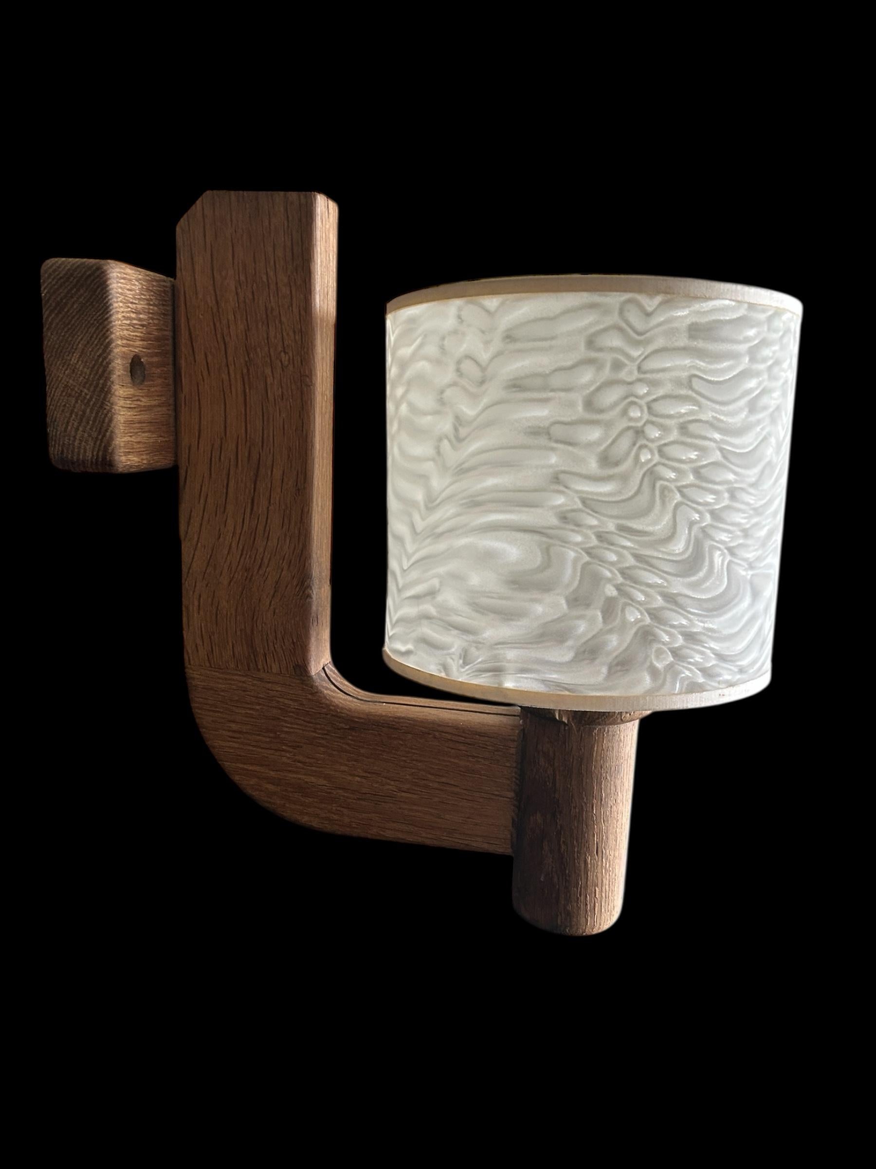 pair of sconces Guillerme et Chambrom Ebonizado en venta