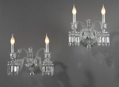 Pair of Sconces in Baccarat Crystal
