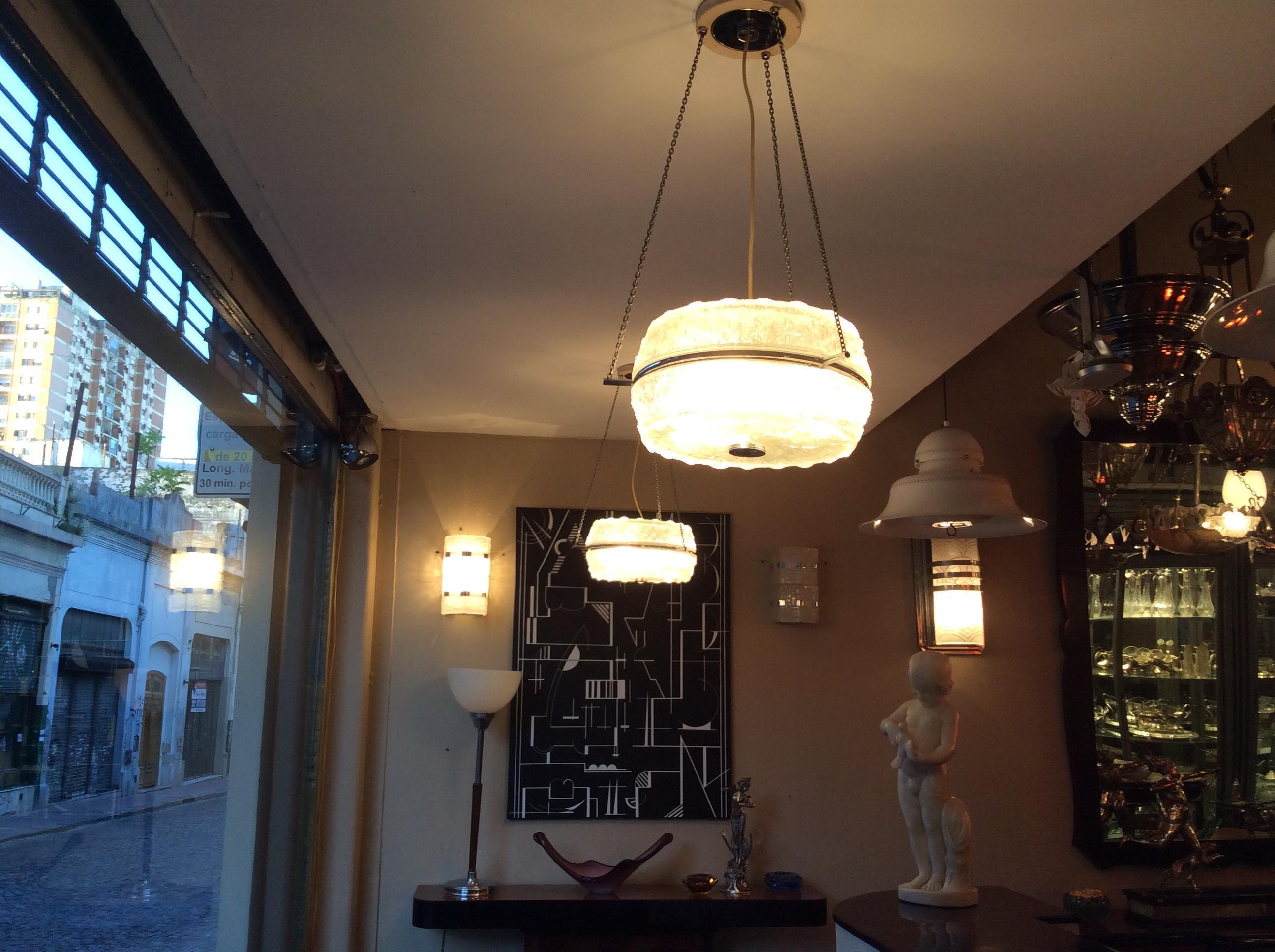 Paire d'Appliques en Chrome et Cristal, Année : 1950, Suède en vente 9