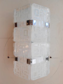 Pair of Sconces in Chrome and Crystal, Year: 1950, Sweden